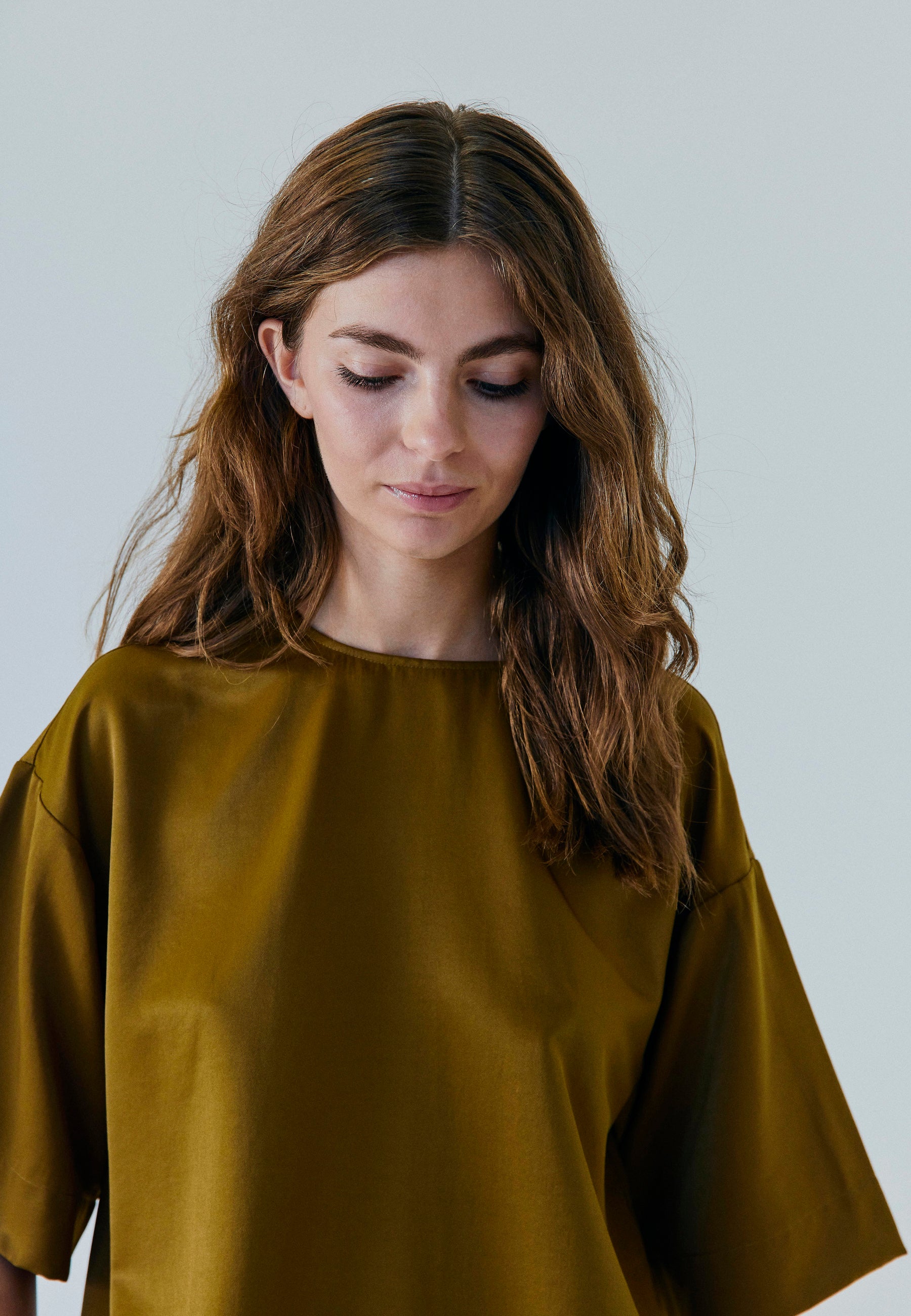 NORR Talua oversized top Tops Caramel brown