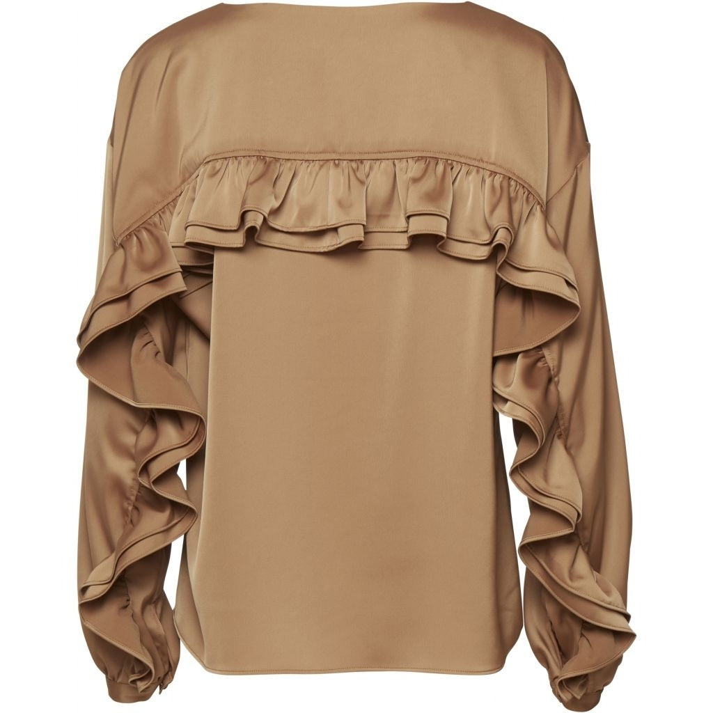 NORR Tracy LS ruffel top Tops