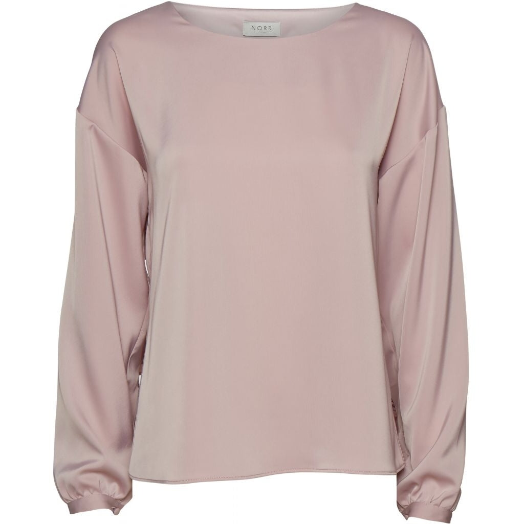 NORR Tracy LS ruffel top Tops Rose