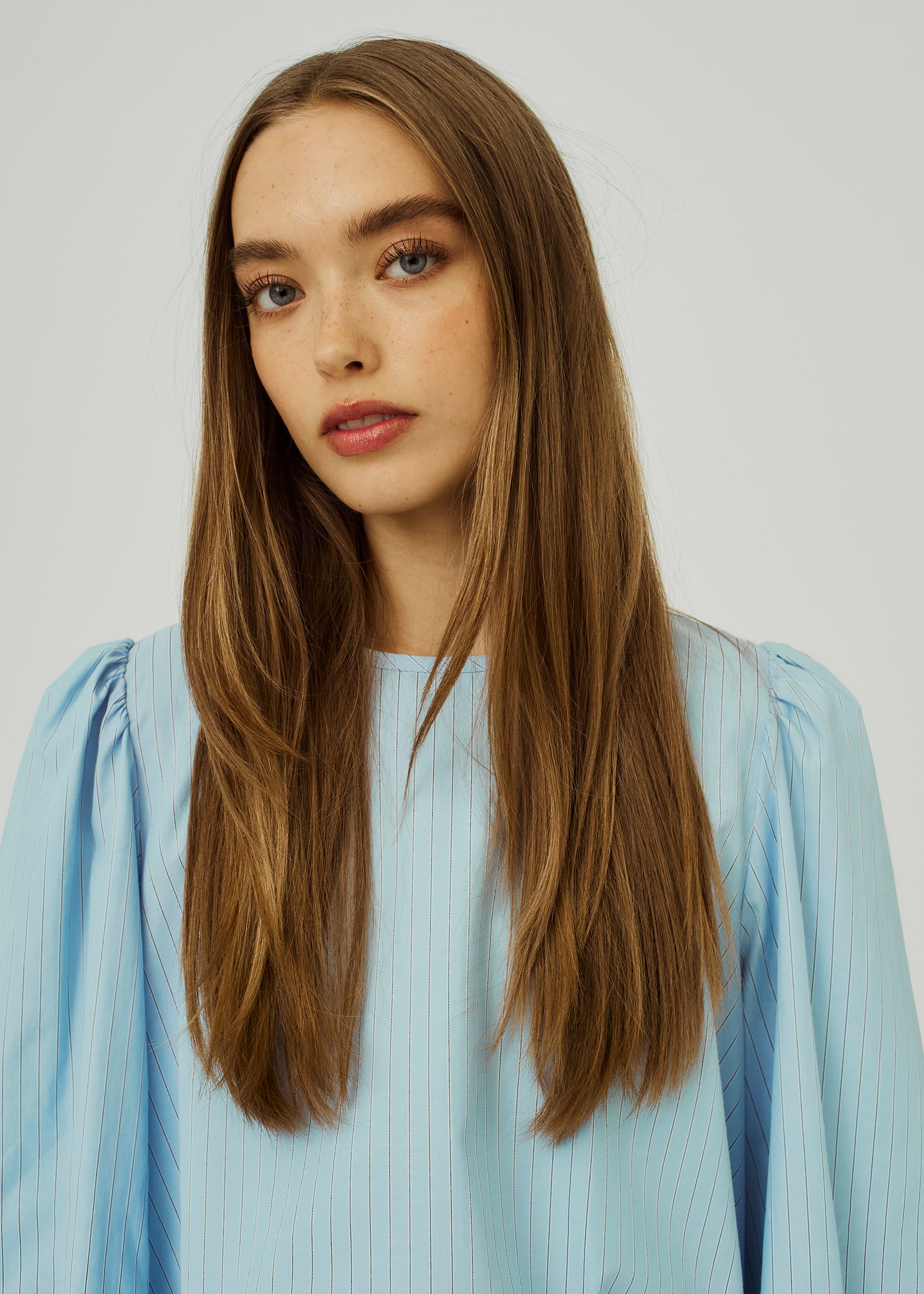 NORR Travis top Tops Light blue stripe