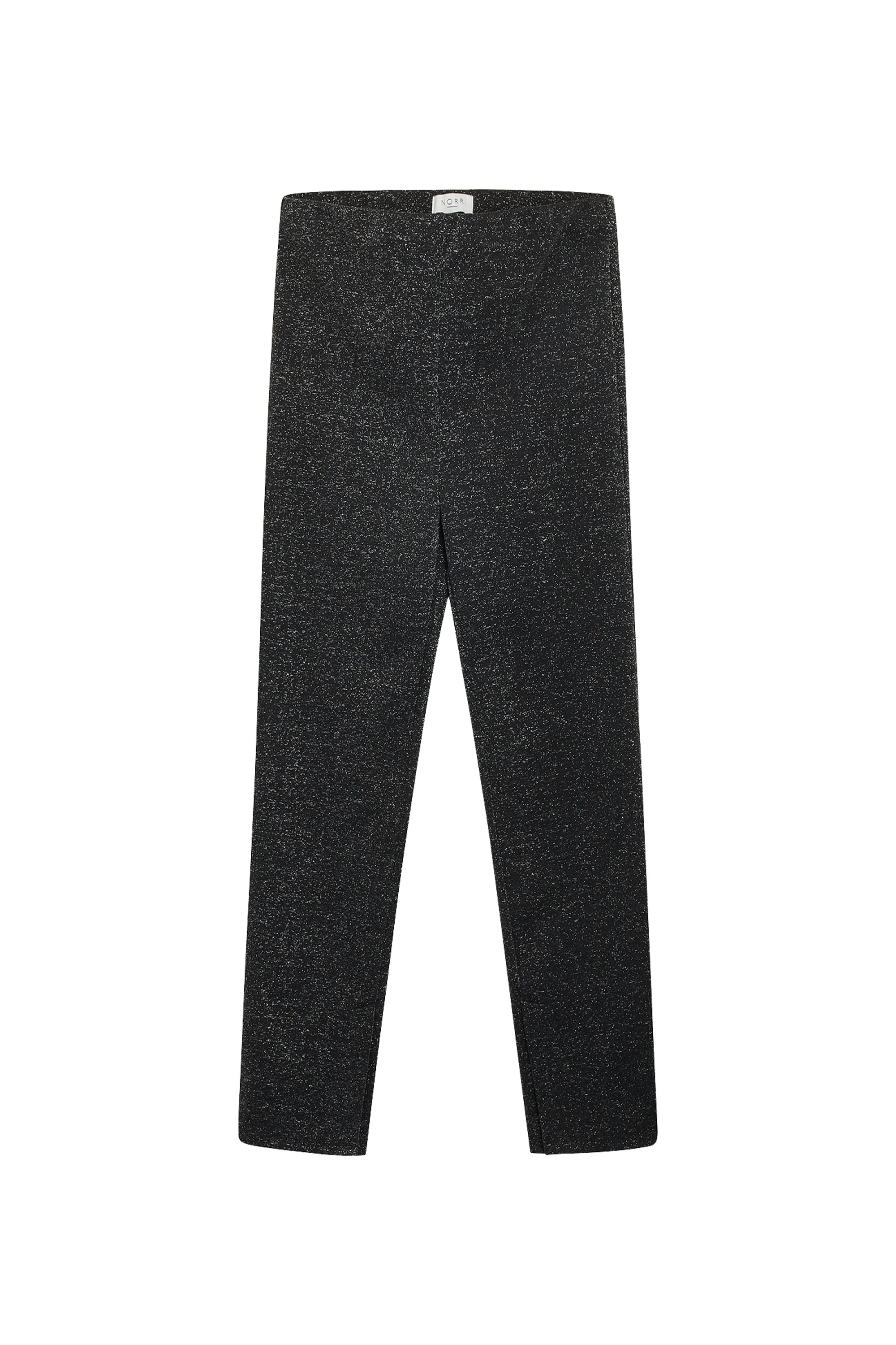 NORR Una slit leggings Pants Black lurex