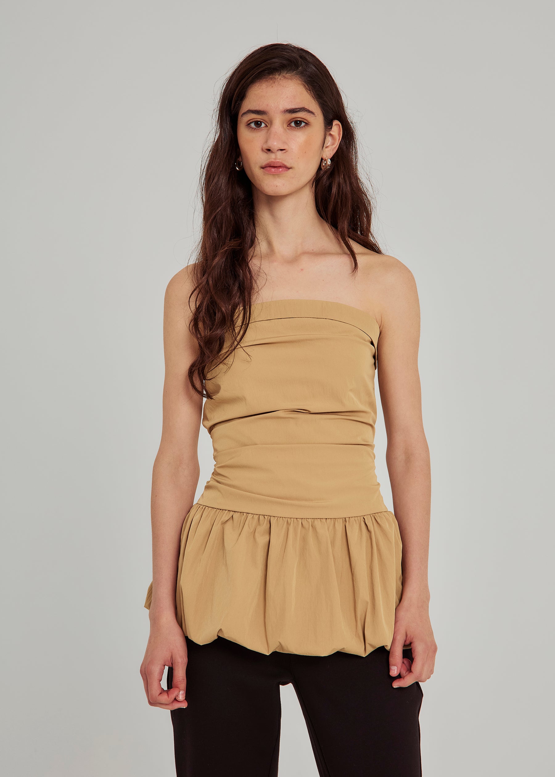 NORR Velma tube top Tops Sand