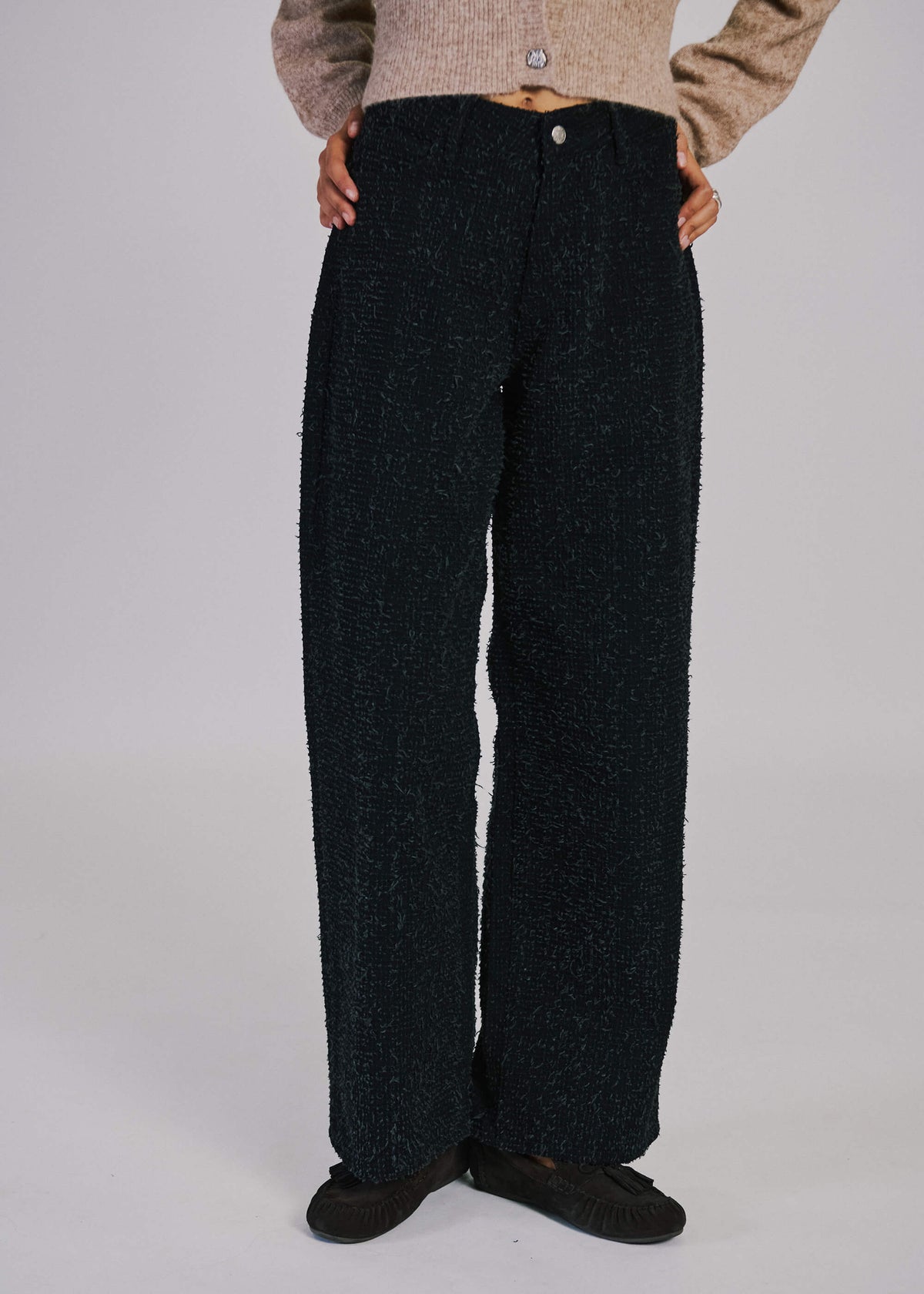 NORR Zoe straight leg jeans Pants Black washed