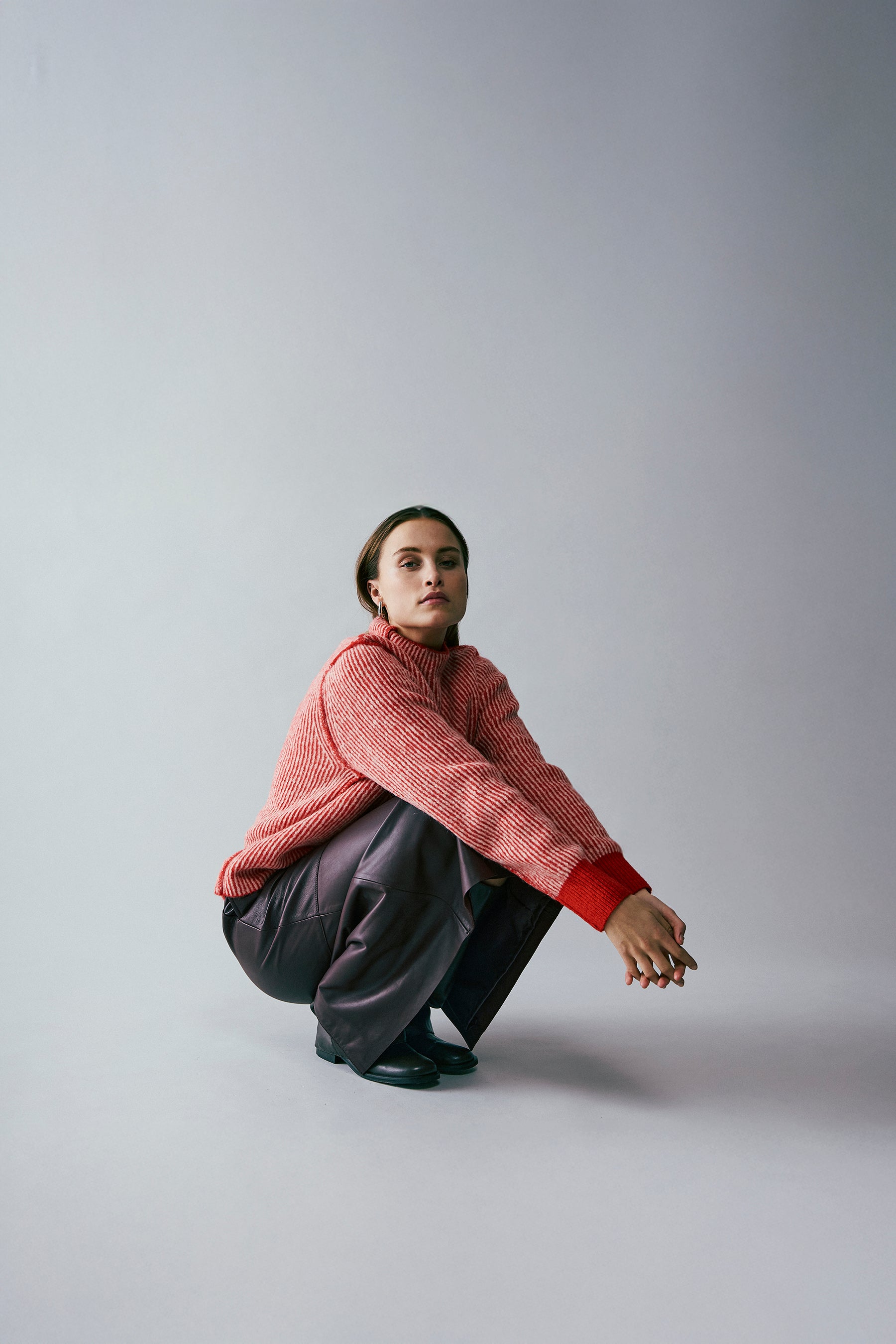 Ames knit top - Red stripe