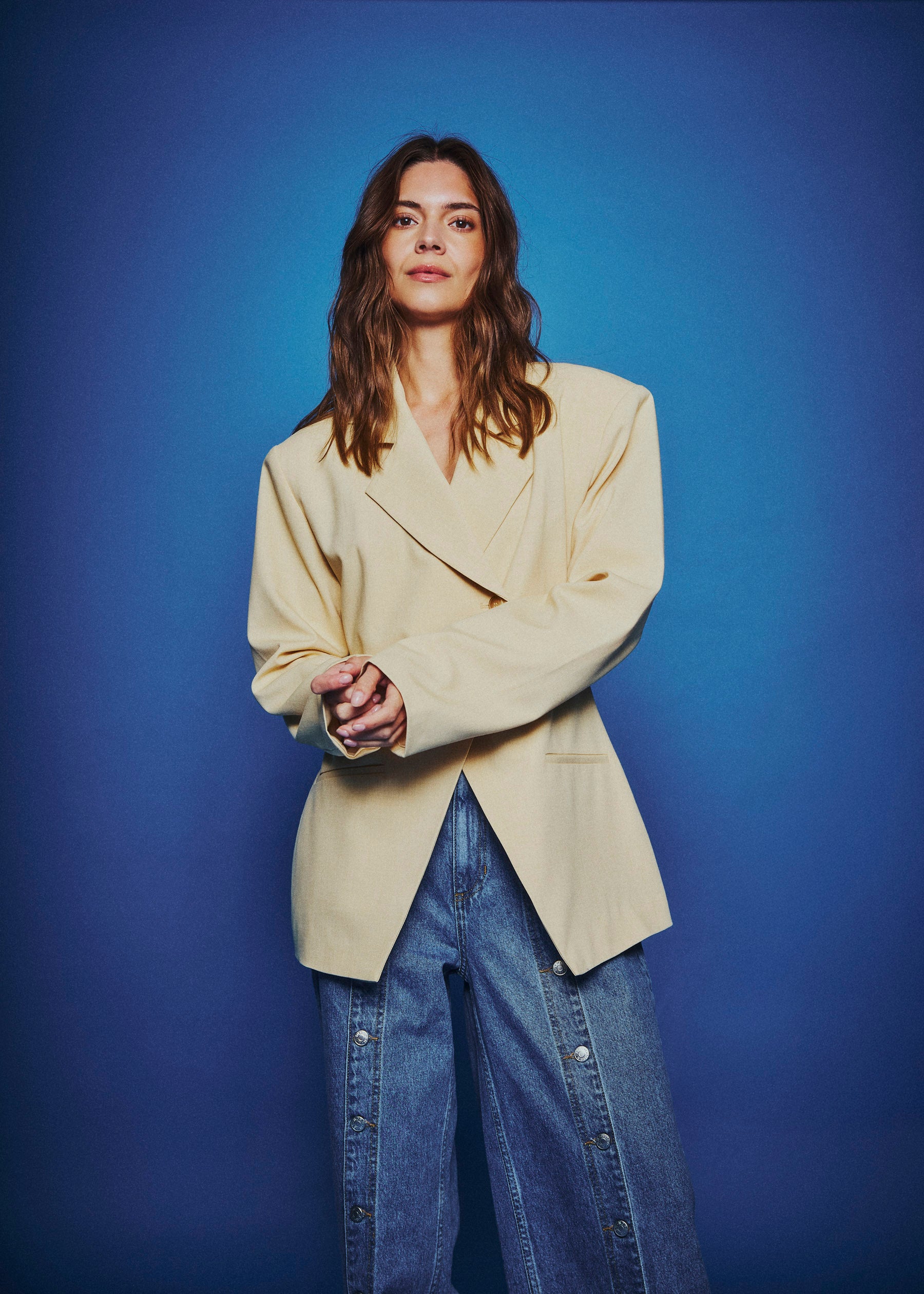 NORR Alli blazer Blazer Dusty yellow