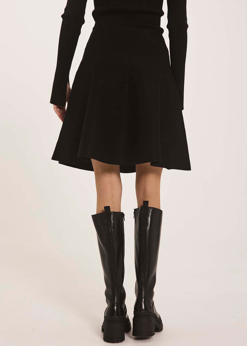 NORR Als short knit skirt Skirts Black