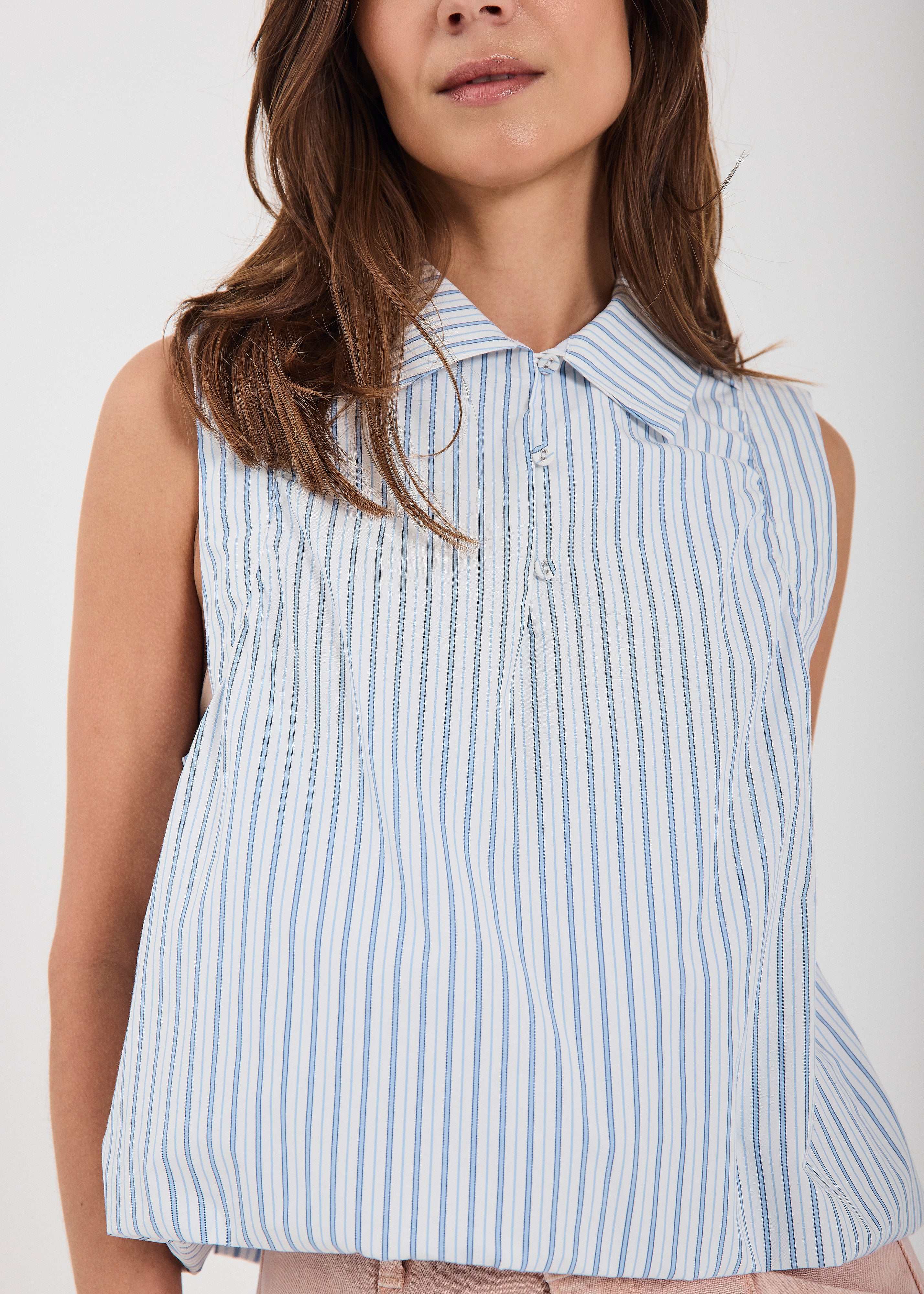 NORR Alva SL top Tops Light blue stripe