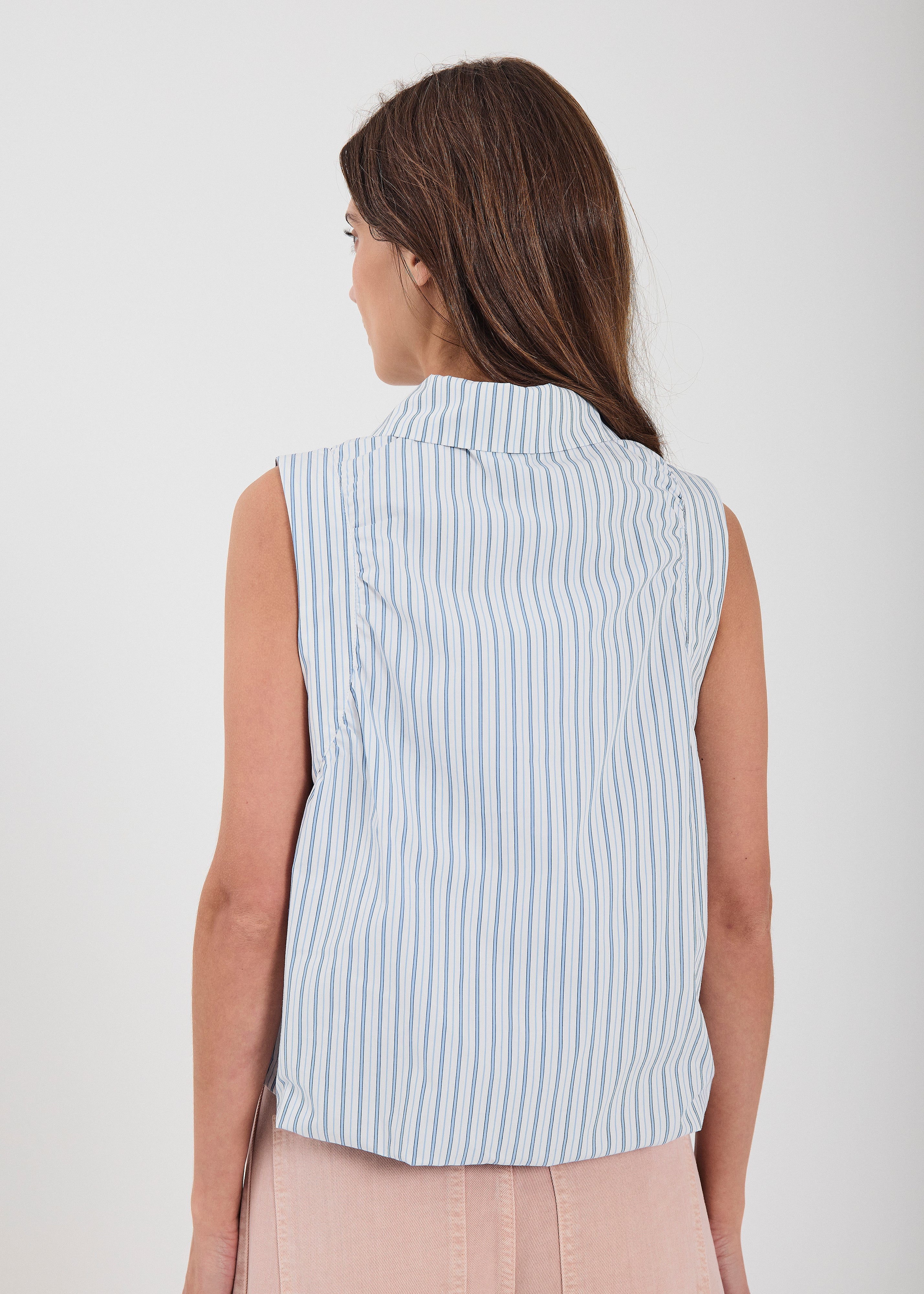 NORR Alva SL top Tops Light blue stripe