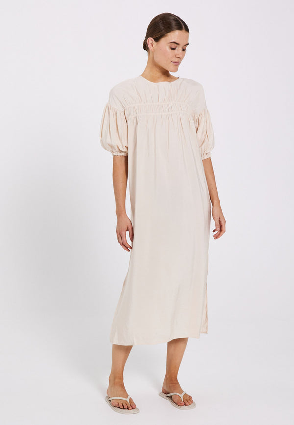 NORR Alyssa solid dress Dresses Off-white