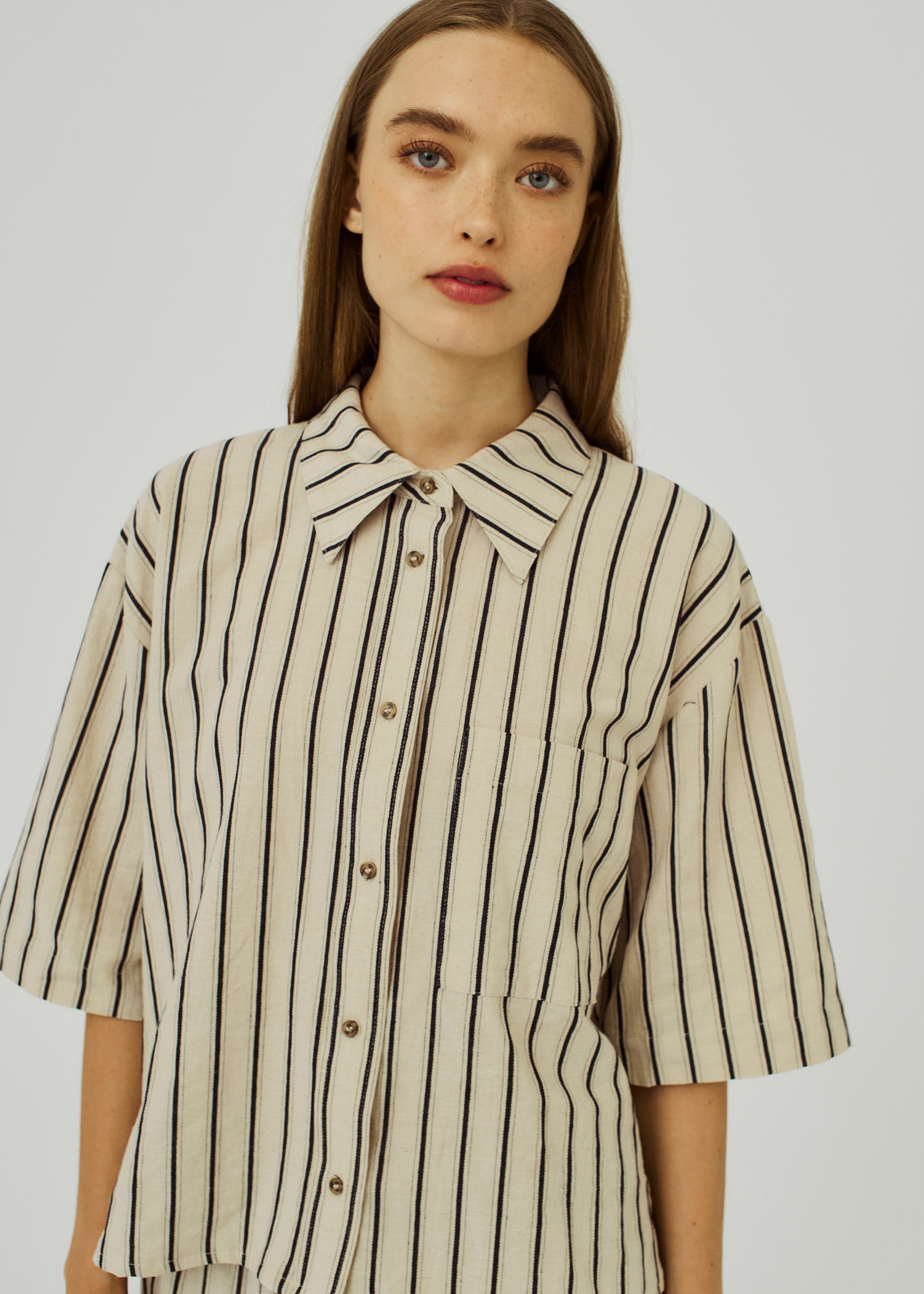 NORR Arka shirt Shirts Black stripe