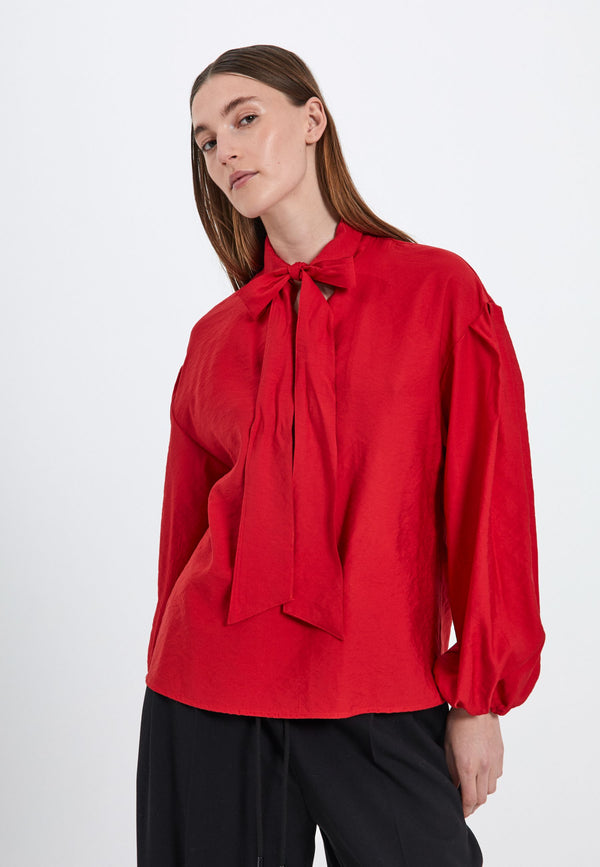 NORR Bambo LS top Tops Red