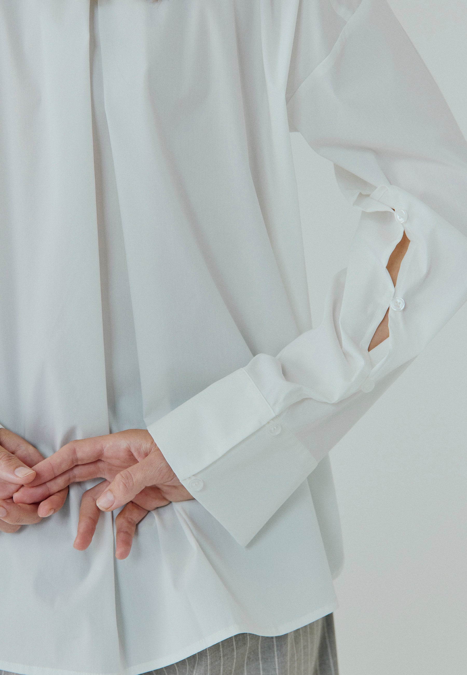 NORR Betty button shirt Shirts Offwhite