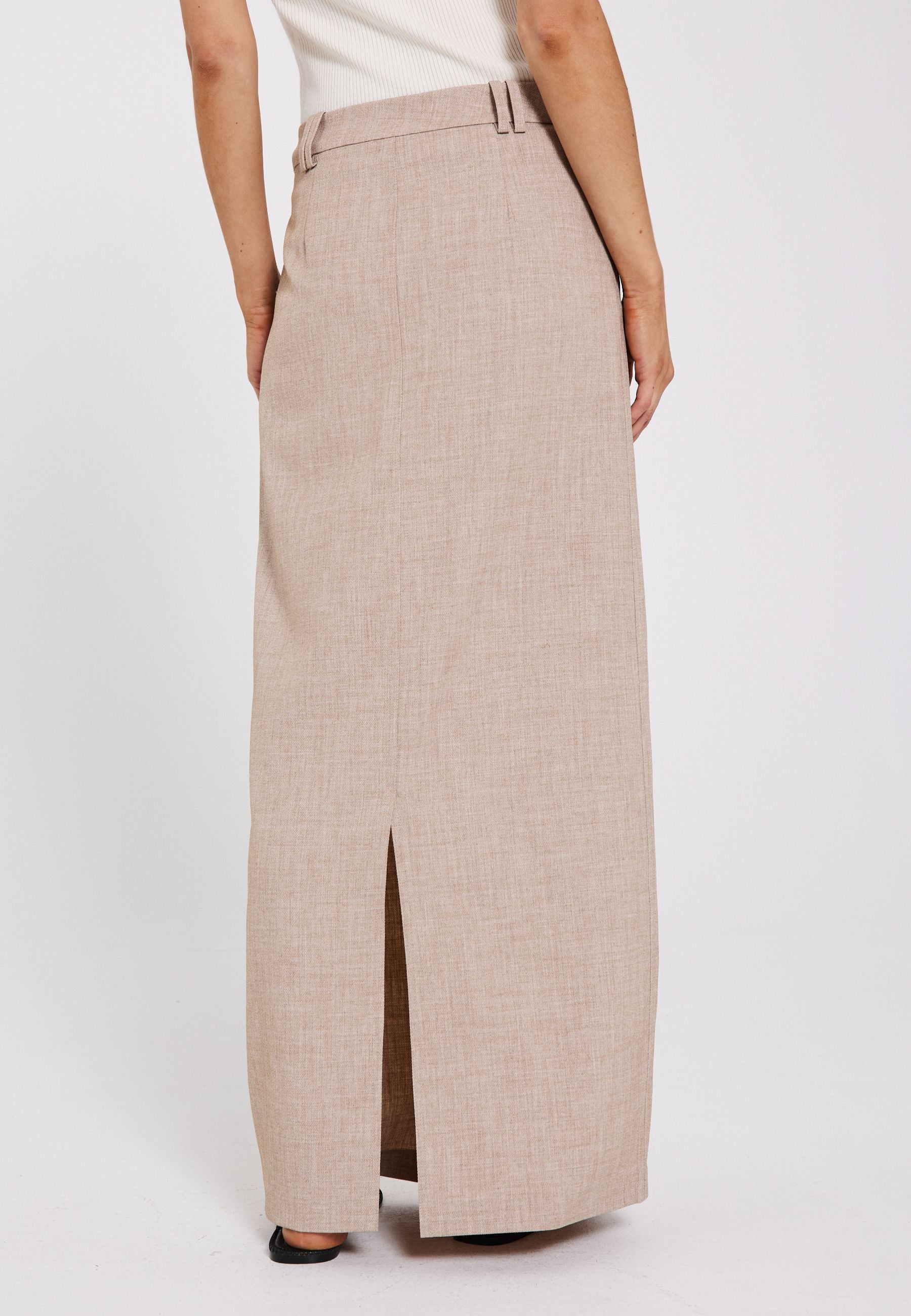 NORR Cano maxi skirt Skirts Beige