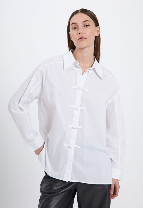 NORR Cest detail shirt Shirts White