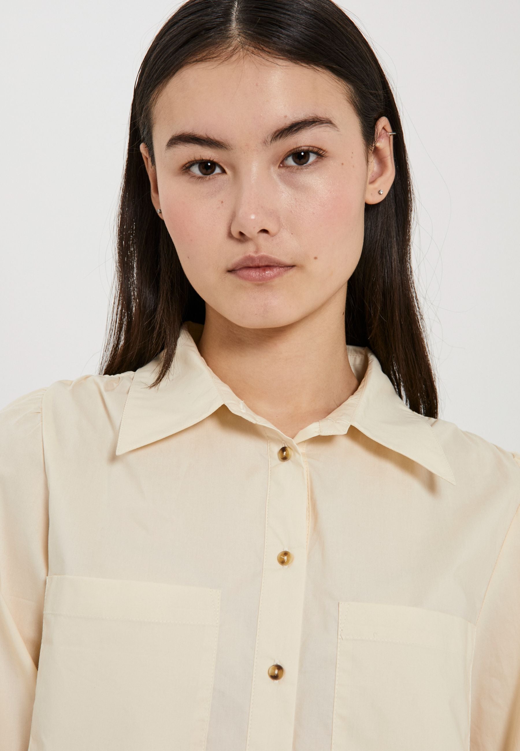 NORR Cest shirt Shirts Light cream