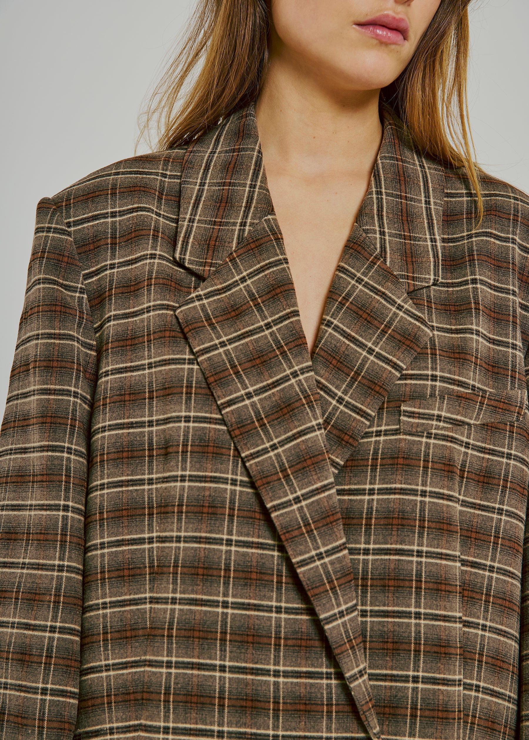 NORR Checks blazer Blazer Brown check