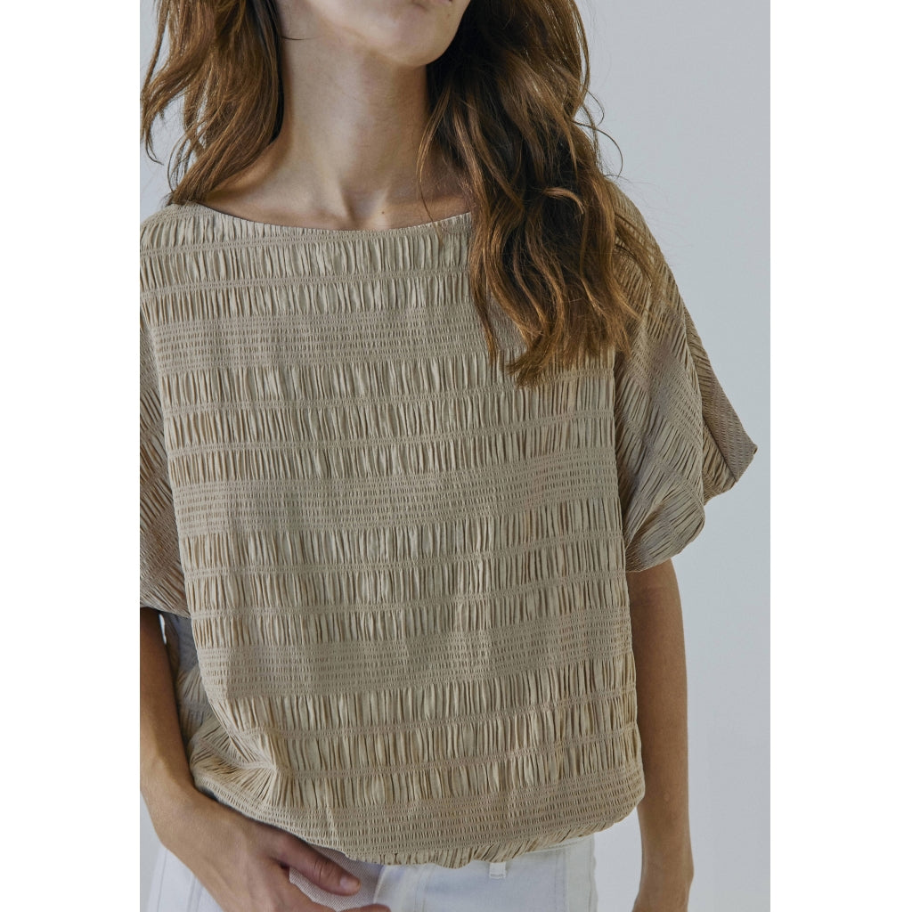 NORR Clarra top Tops Warm Beige