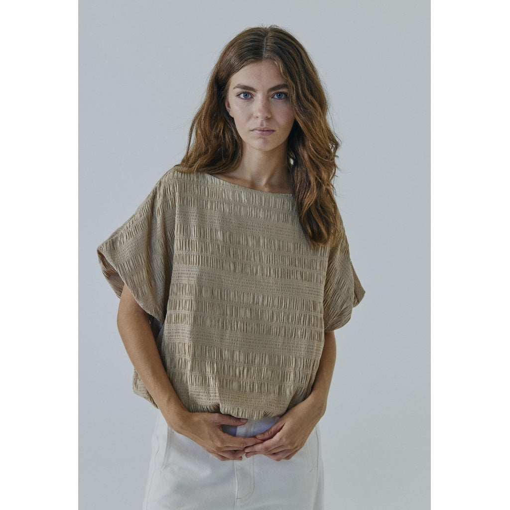 NORR Clarra top Tops Warm Beige