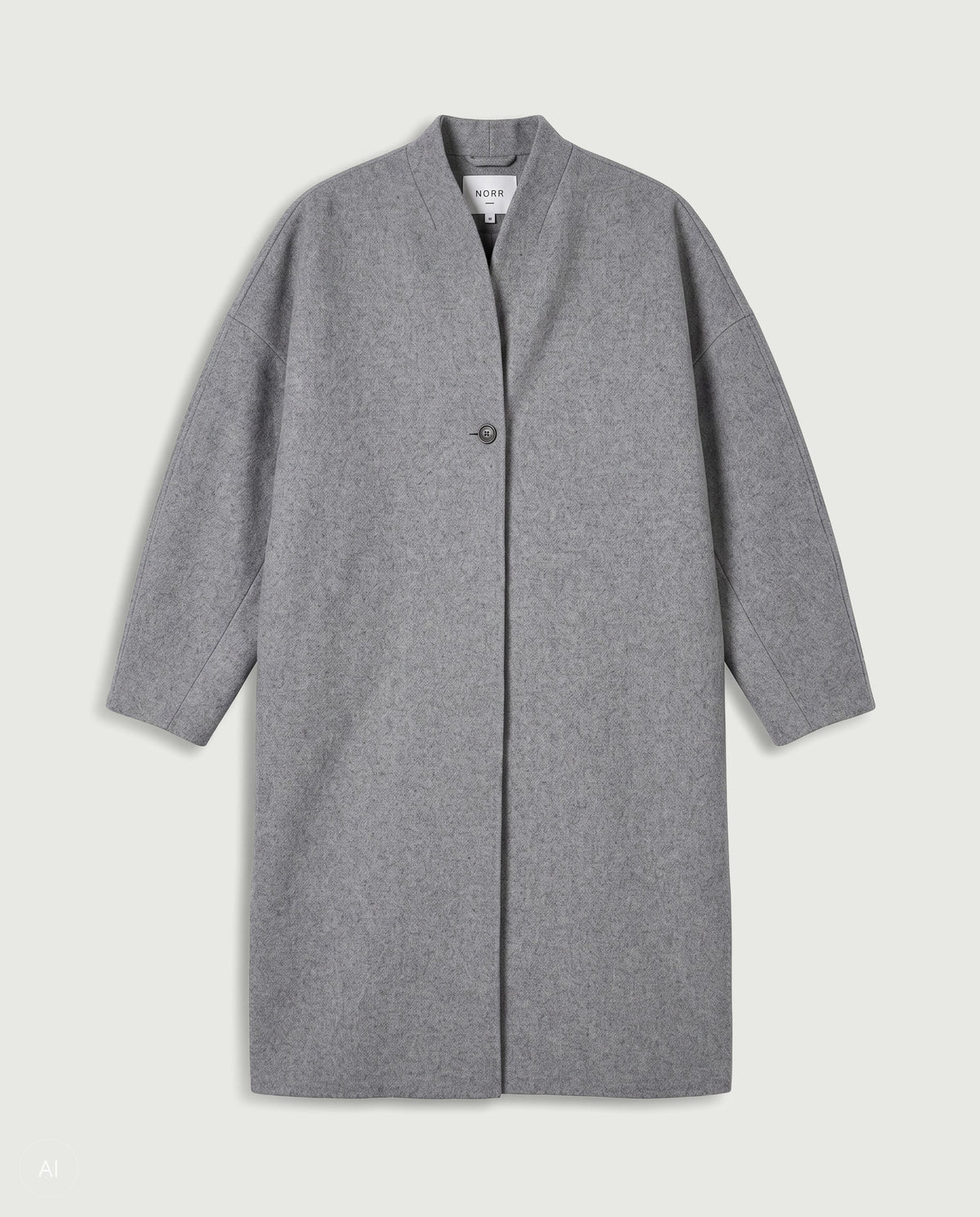 NORR Elvira jacket long Jackets Light grey melange