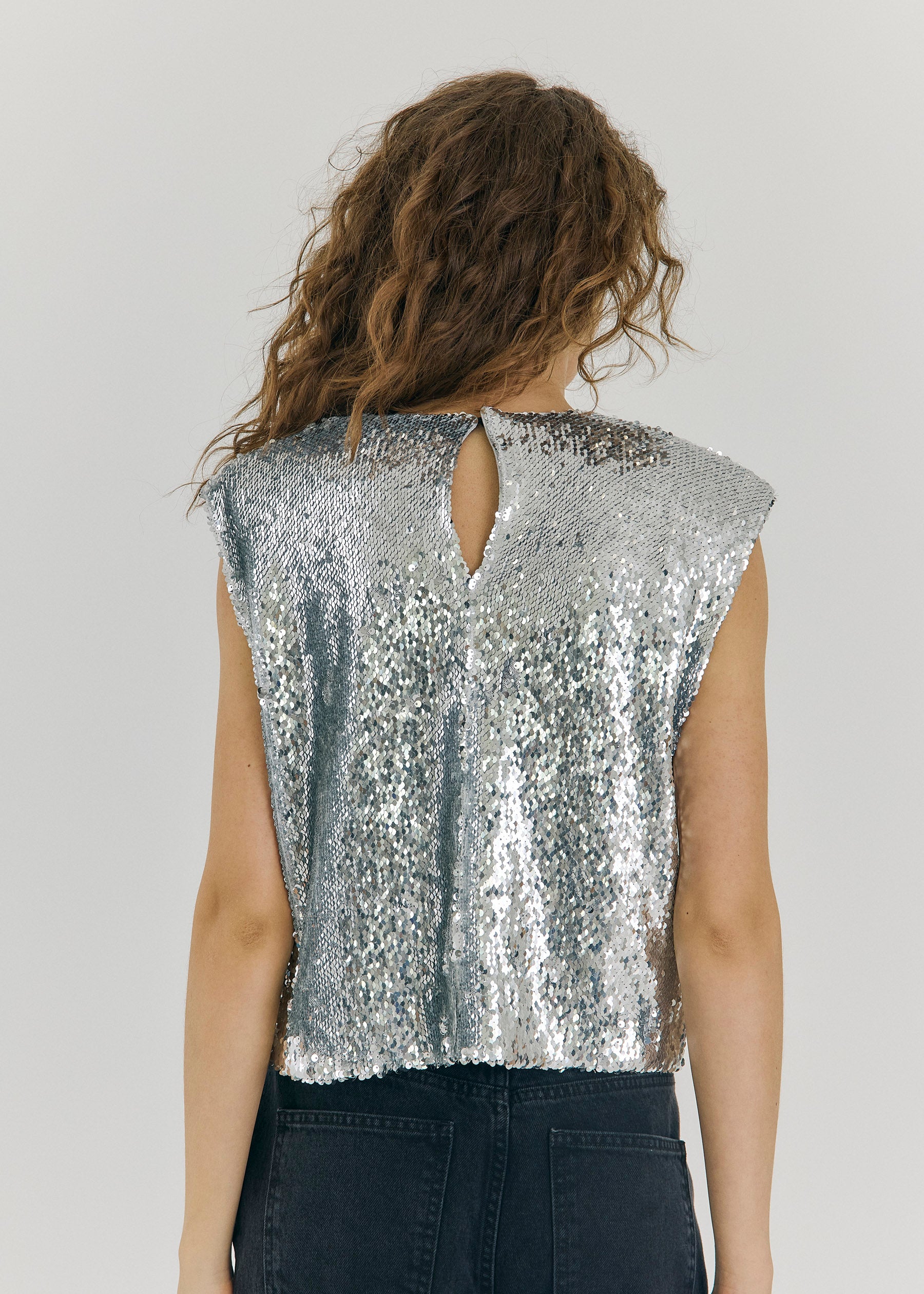 NORR Emma SL top Tops Silver