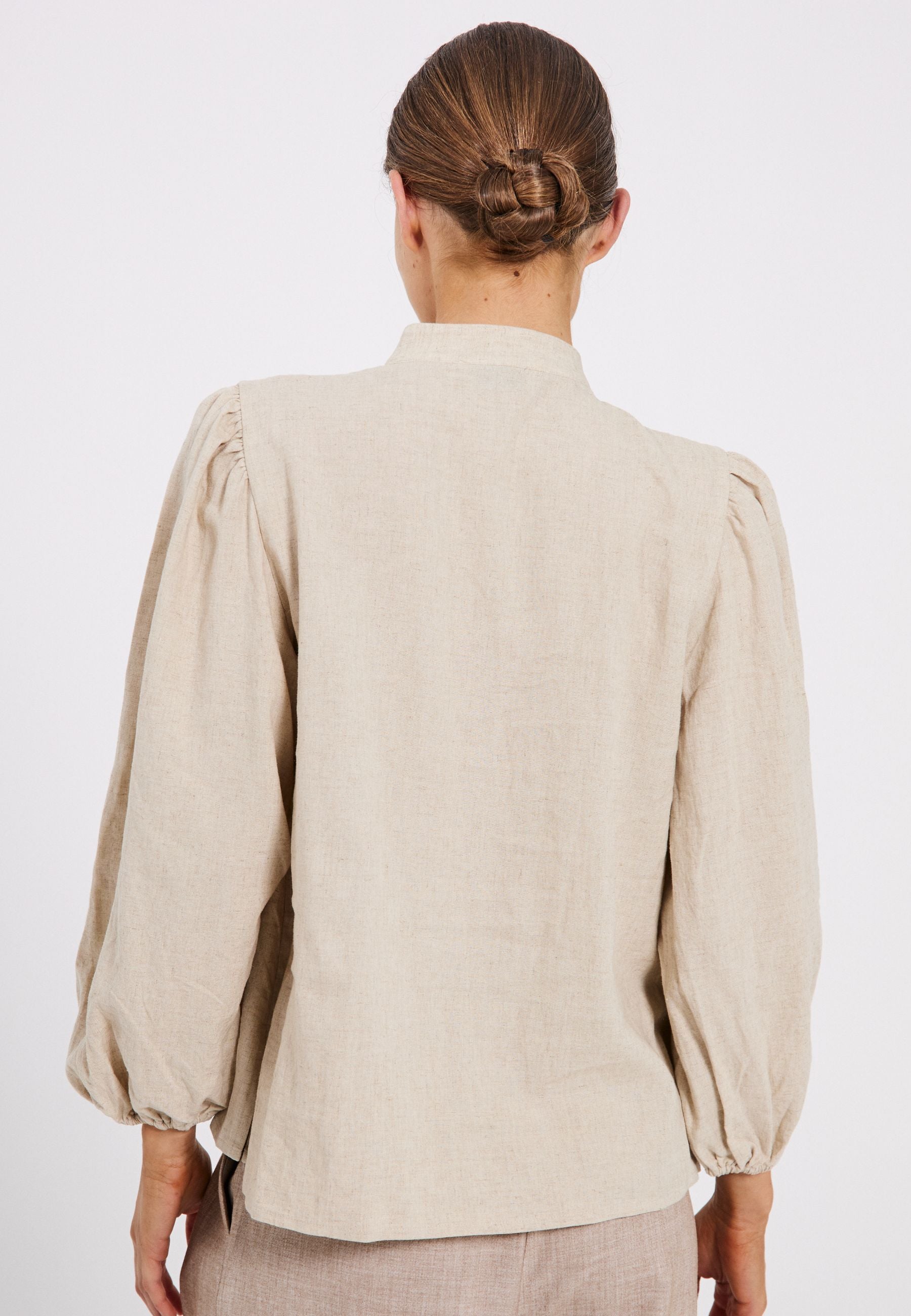 NORR Esma 3/4 Shirt Shirts Beige