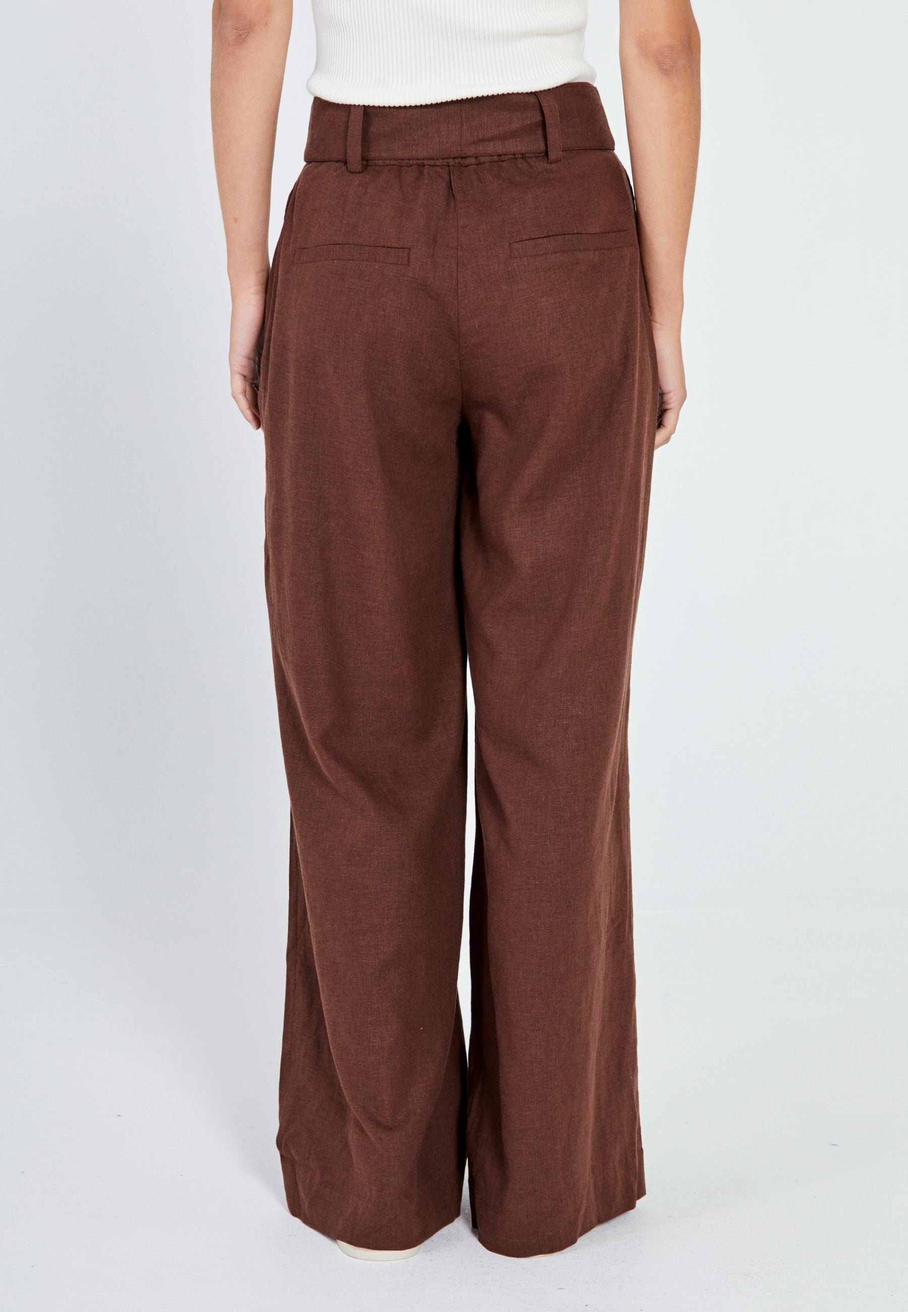 NORR Esma wide pants Pants Brown