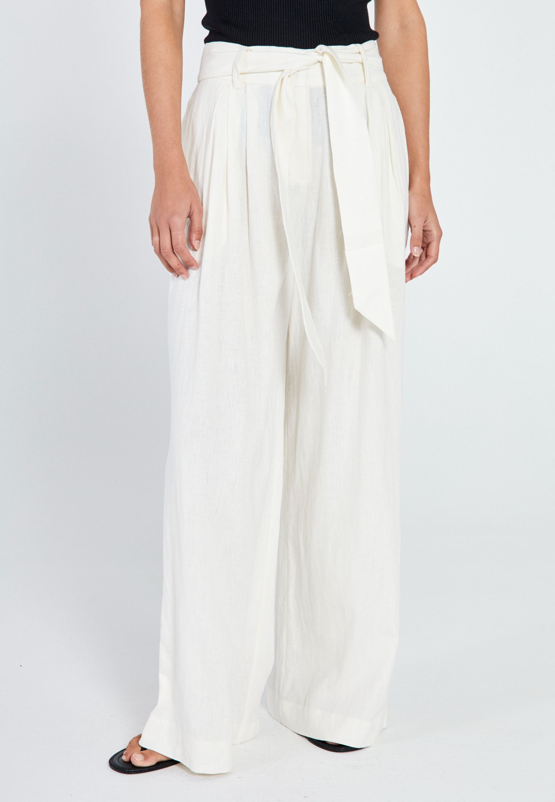 NORR Esma wide pants Pants Off-white