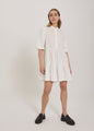 Fie short solid SS dress - White