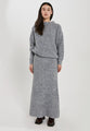 Filine knit skirt - Light grey melange