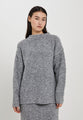 Filine knit top - Light grey melange