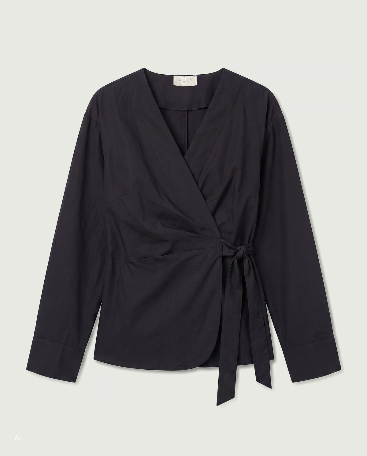 NORR Fraser LS top Tops Black