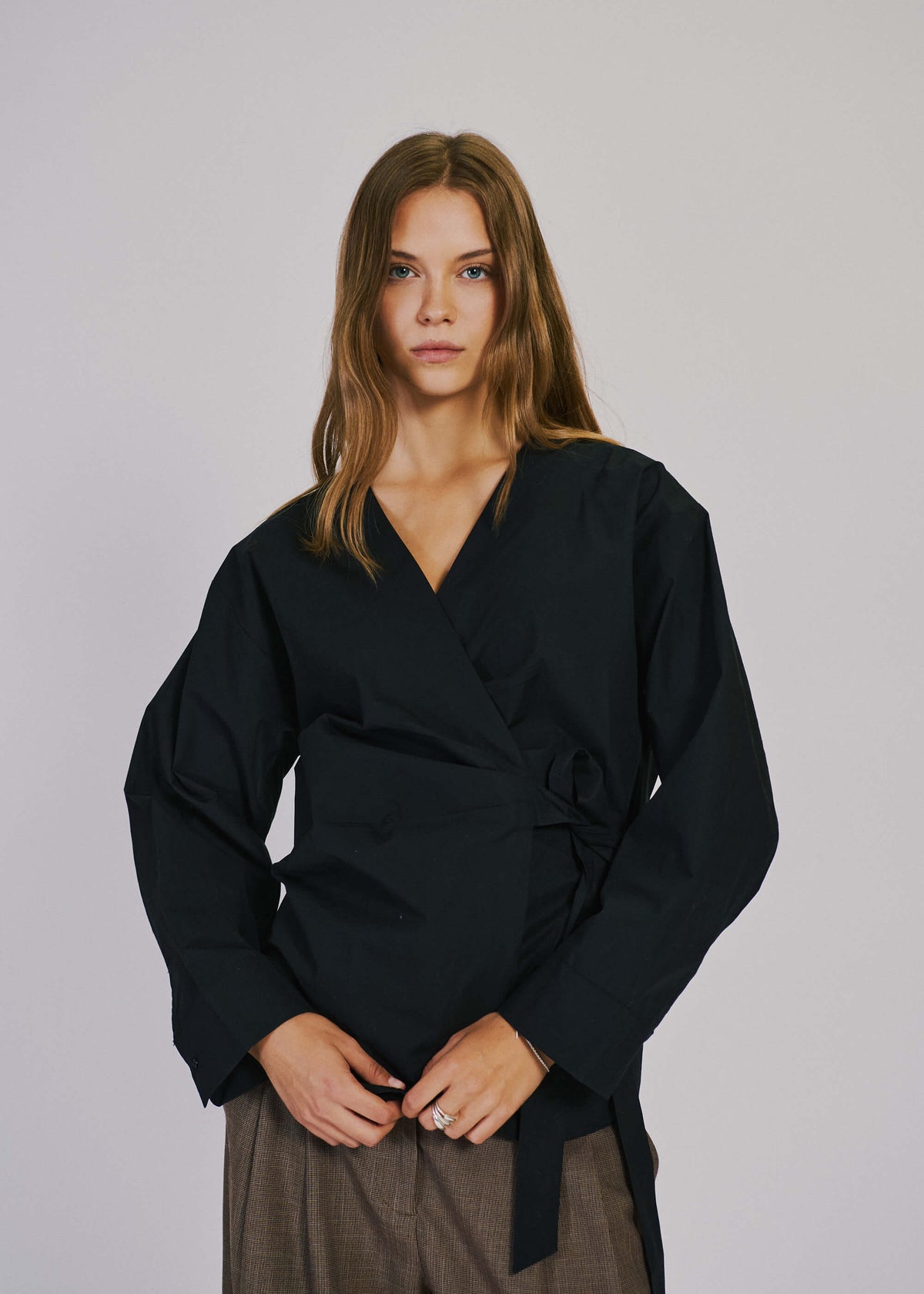 NORR Fraser LS top Tops Black