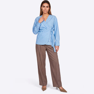 NORR Fraser LS top Tops Purple blue