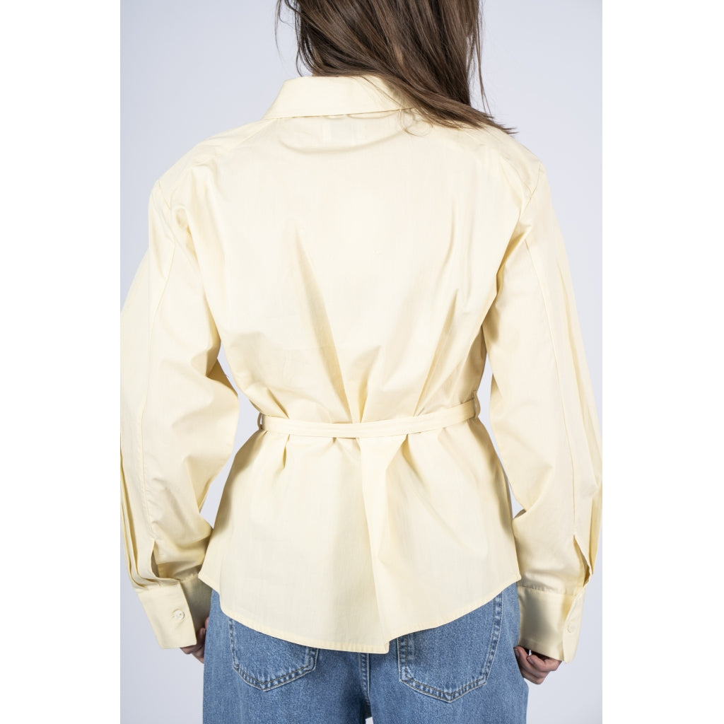 NORR Fraser padded shirt Shirts Light yellow
