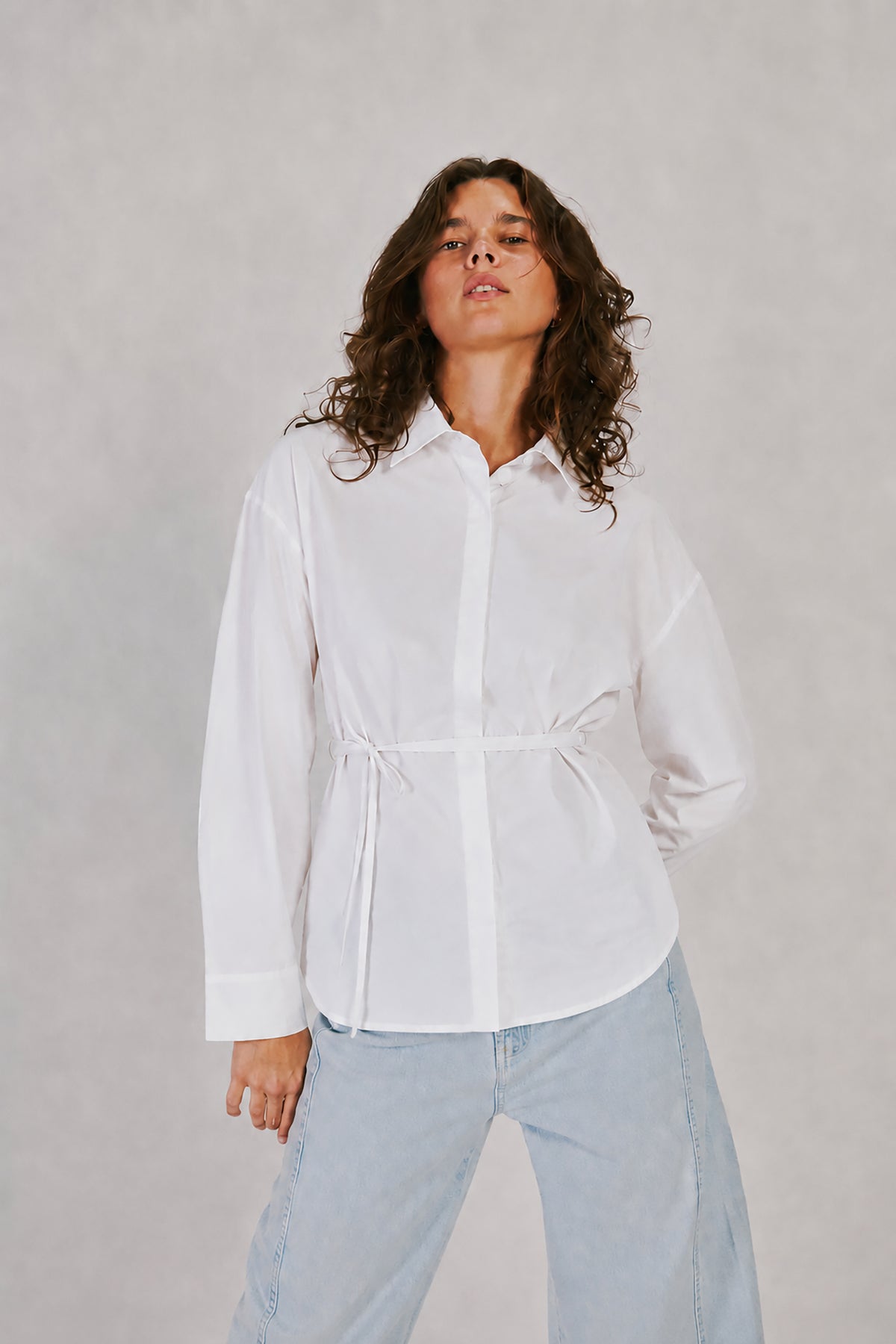 NORR Fraser padded shirt Shirts White