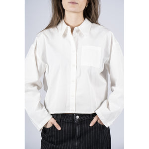 NORR Fraser pleat shirt Shirts White