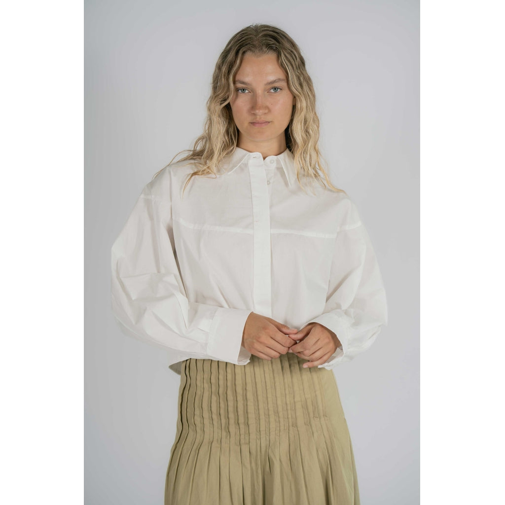 NORR Fraser short shirt Shirts White