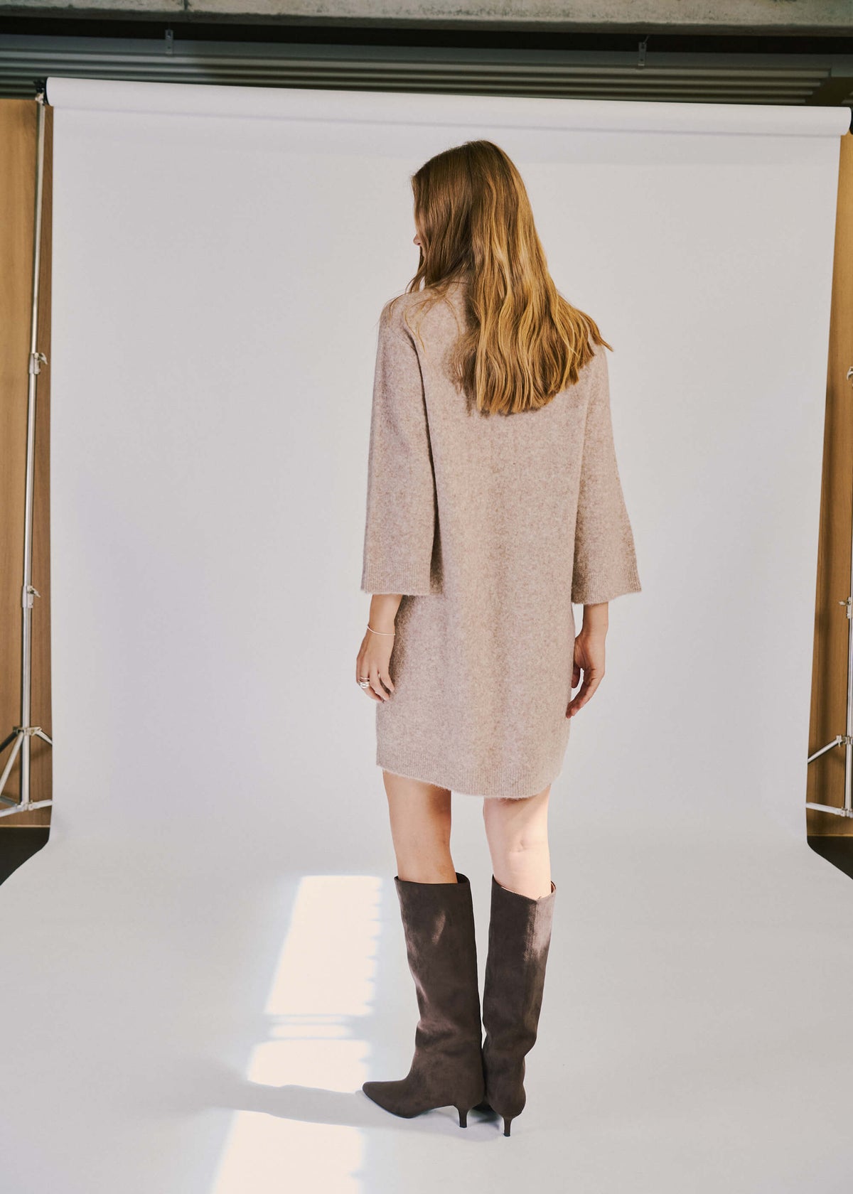 NORR Halli SS knit dress Knits Camel