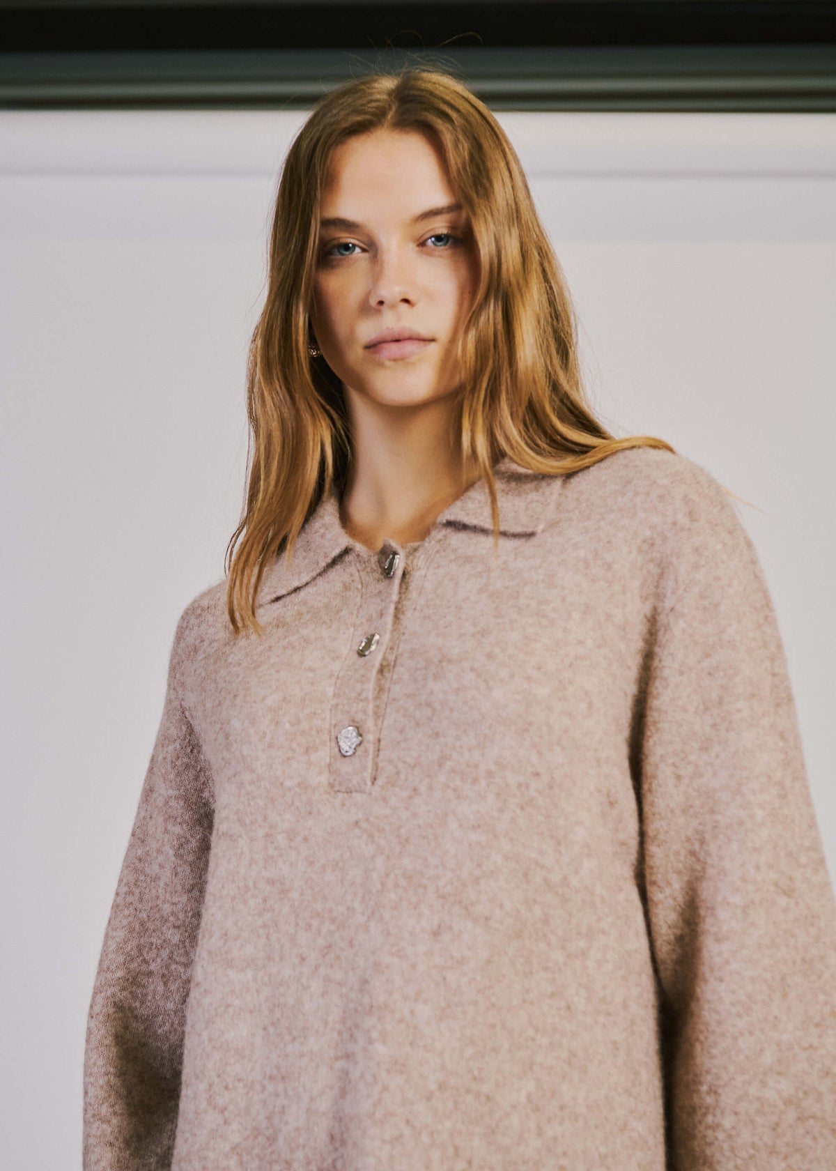 NORR Halli SS knit dress Knits Camel
