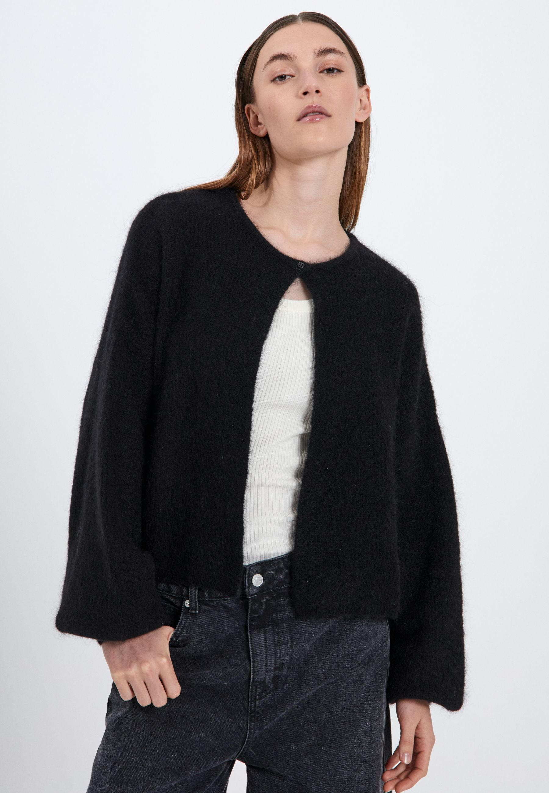 NORR Hazina knit cardigan Knits Black