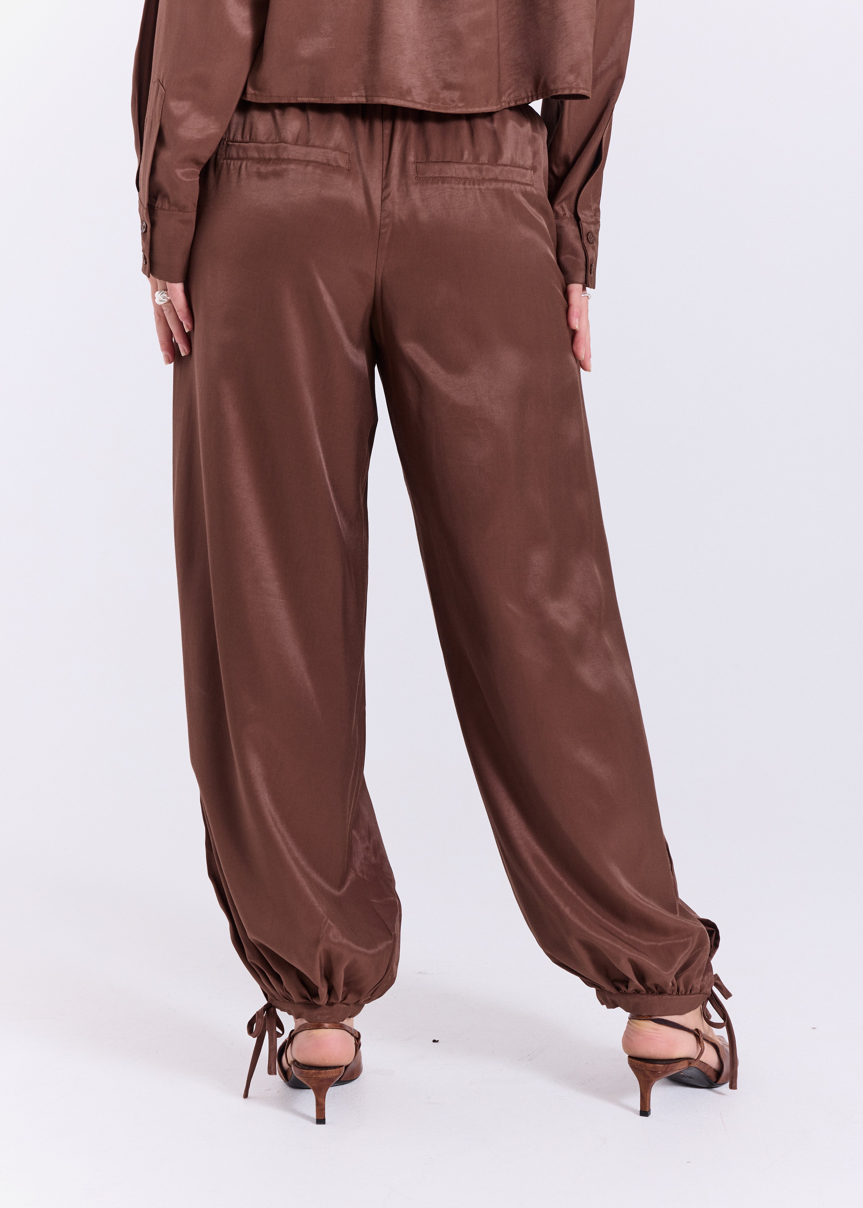 NORR Jola balloon pants Pants Dark Brown