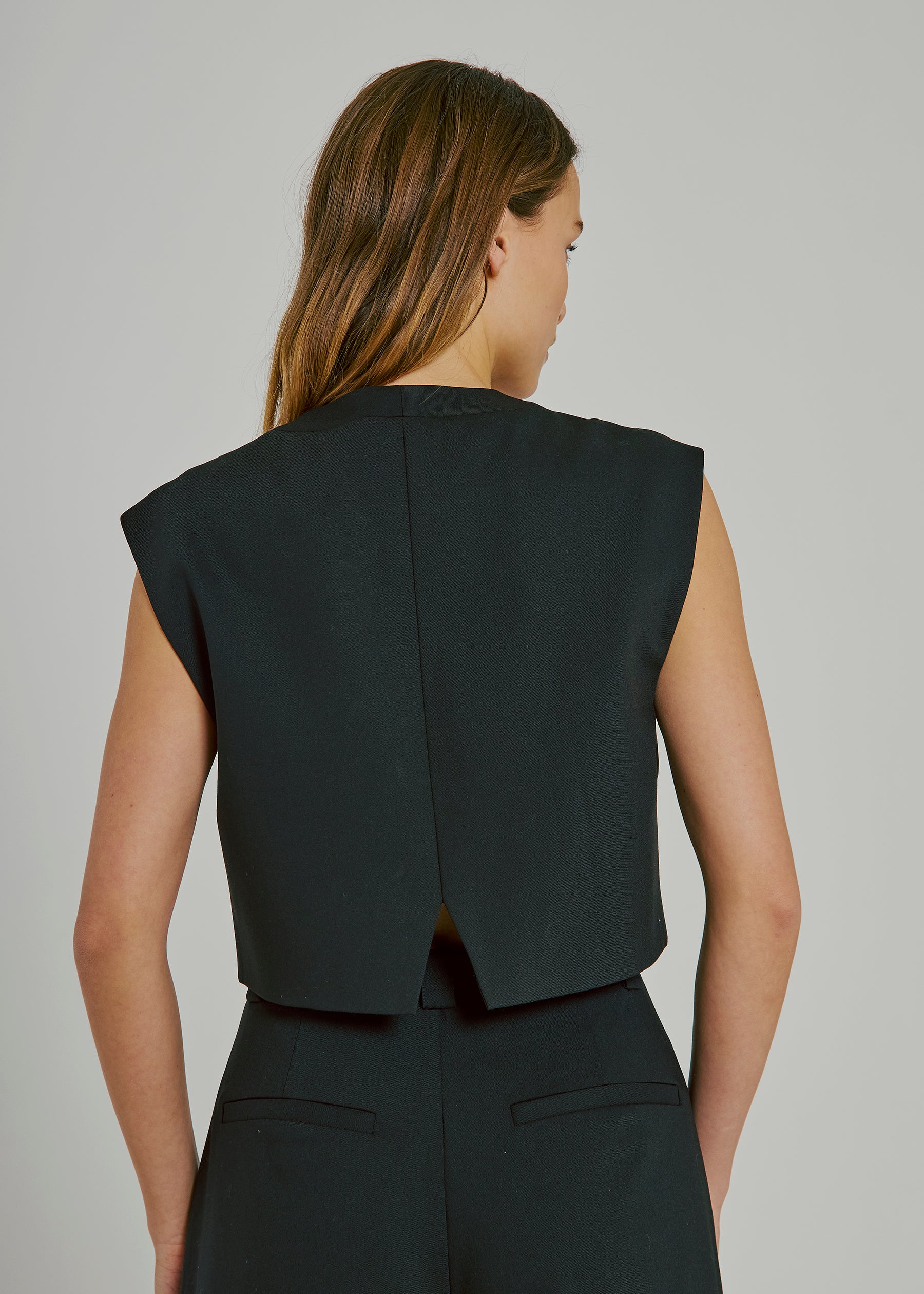 NORR Kamin short waistcoat Waistcoats Black