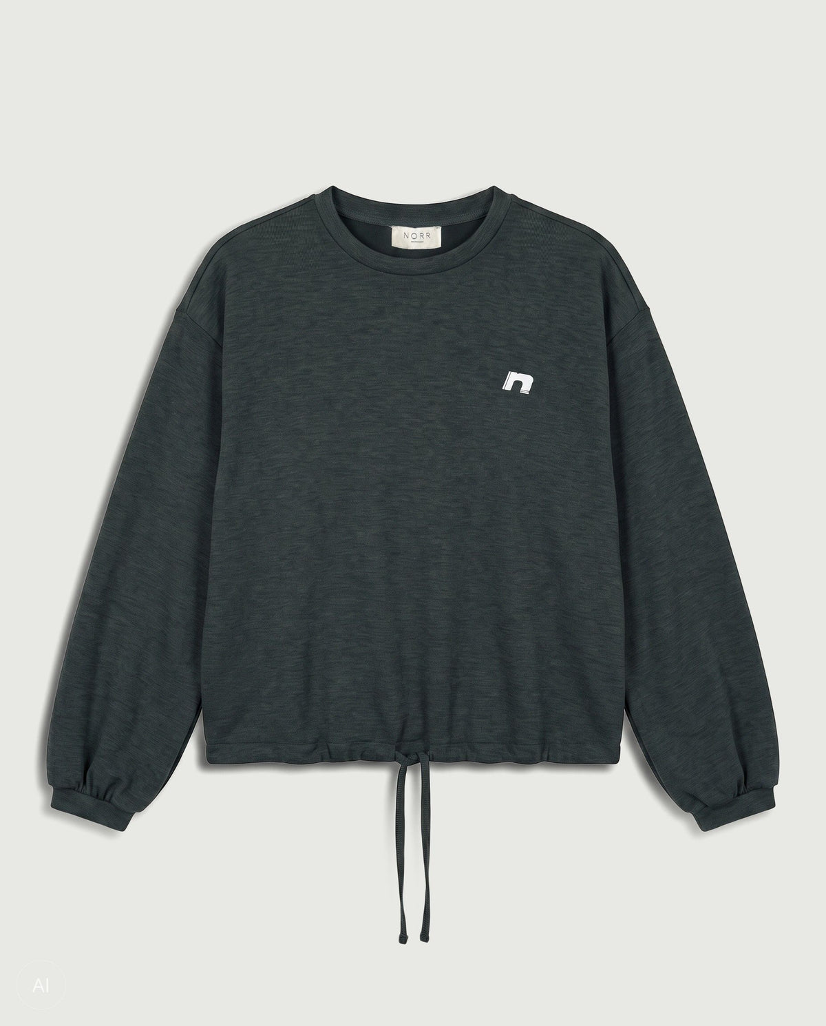 NORR Karla sweat top Tops Dark grey melange