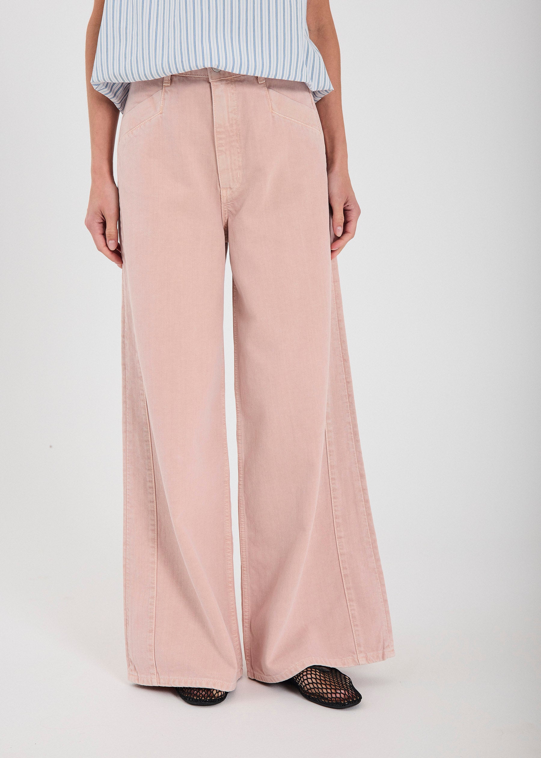 NORR Kenzie RW wide jeans Pants Light pink wash