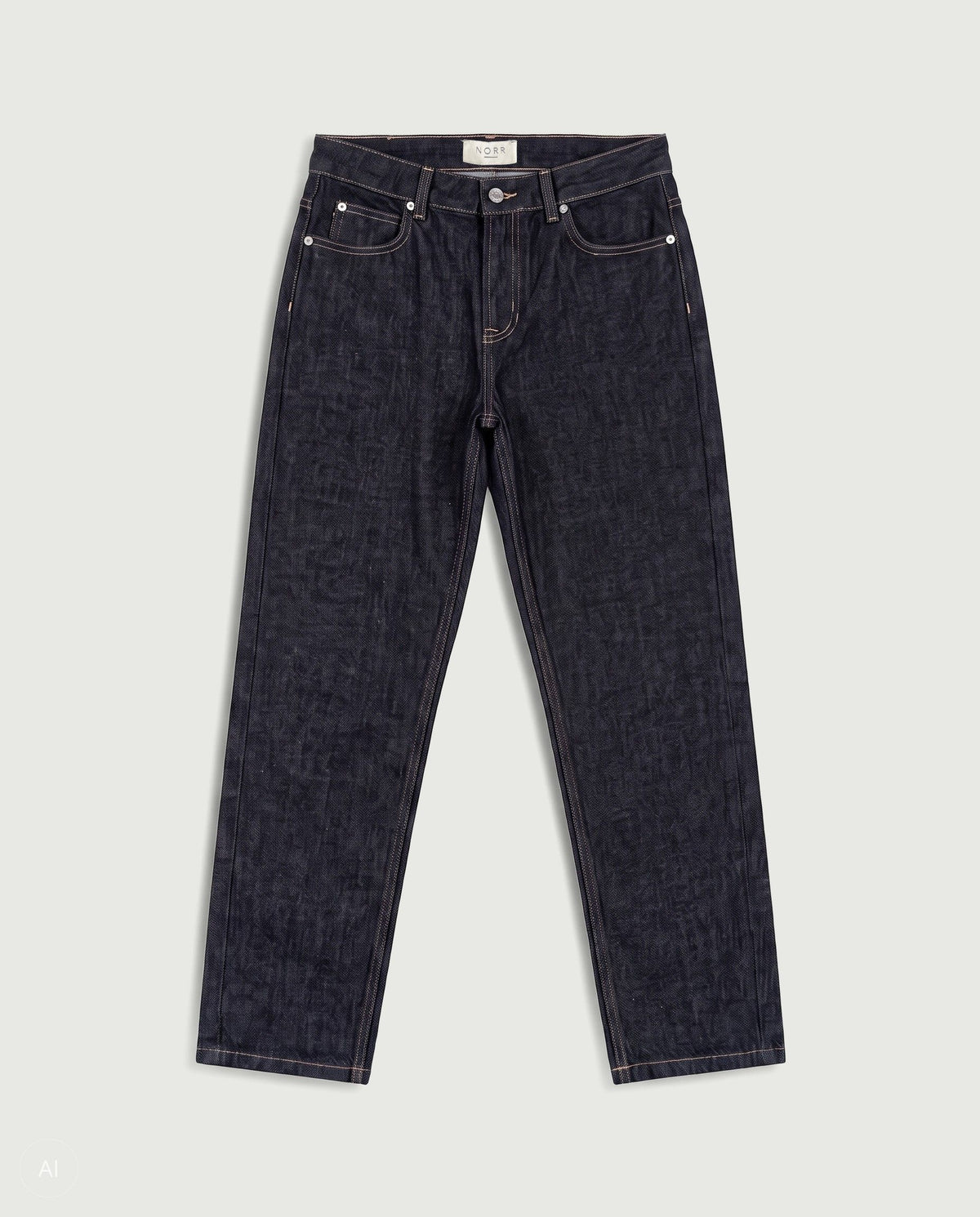 NORR Kenzie relaxed ankle jeans Pants Dark blue wash