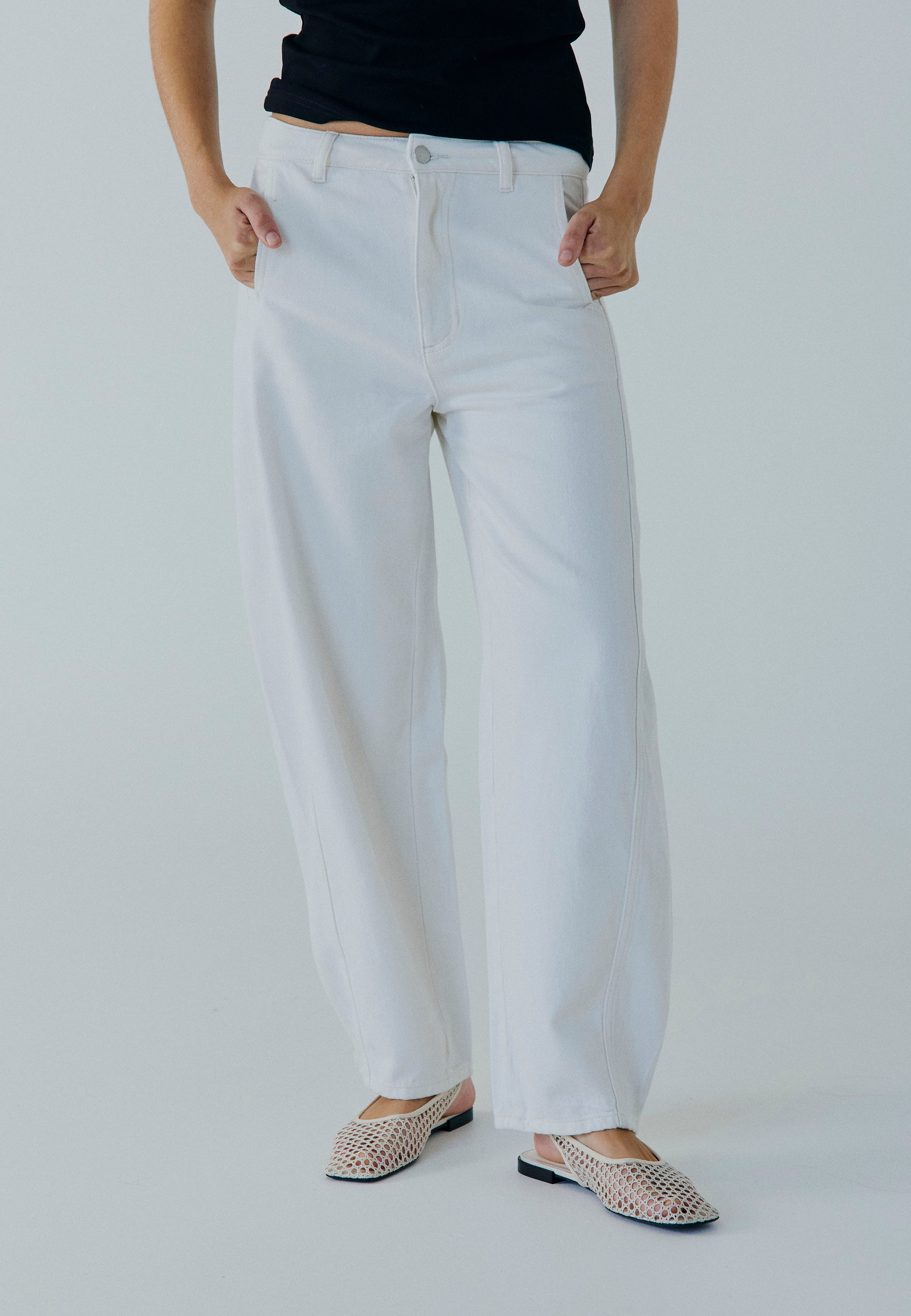 NORR Kenzina jeans Pants White wash