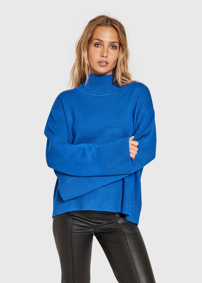 NORR Lindsay WS knit top Knits Blue