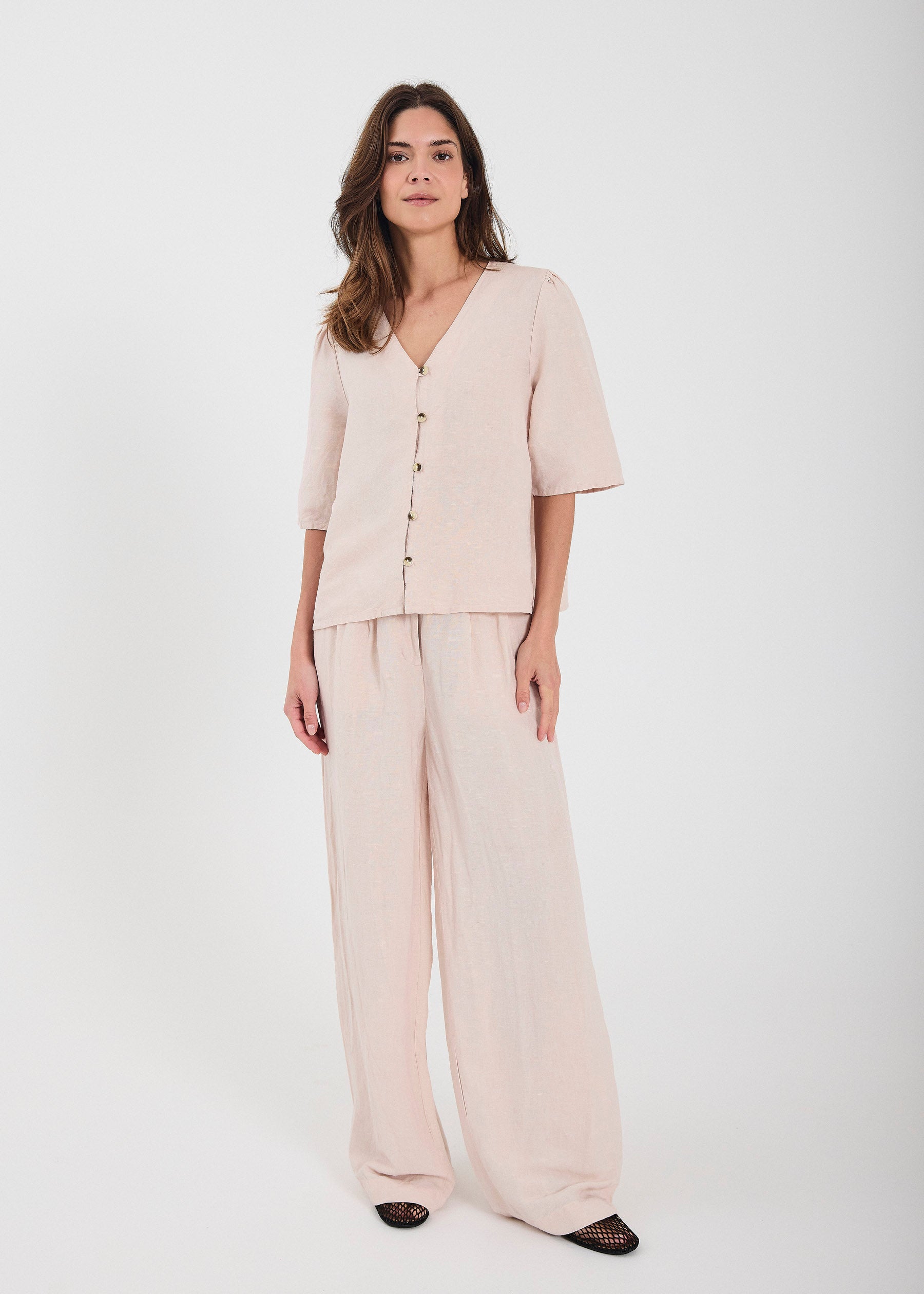 NORR Lineo top Tops Light Rose
