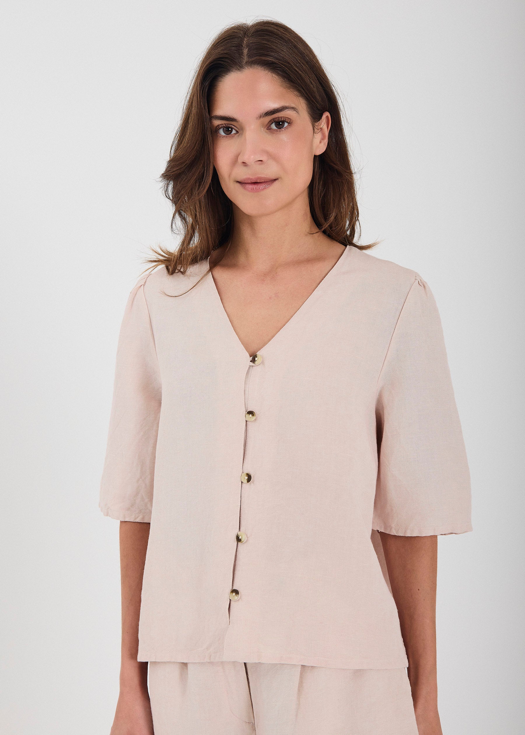 NORR Lineo top Tops Light Rose