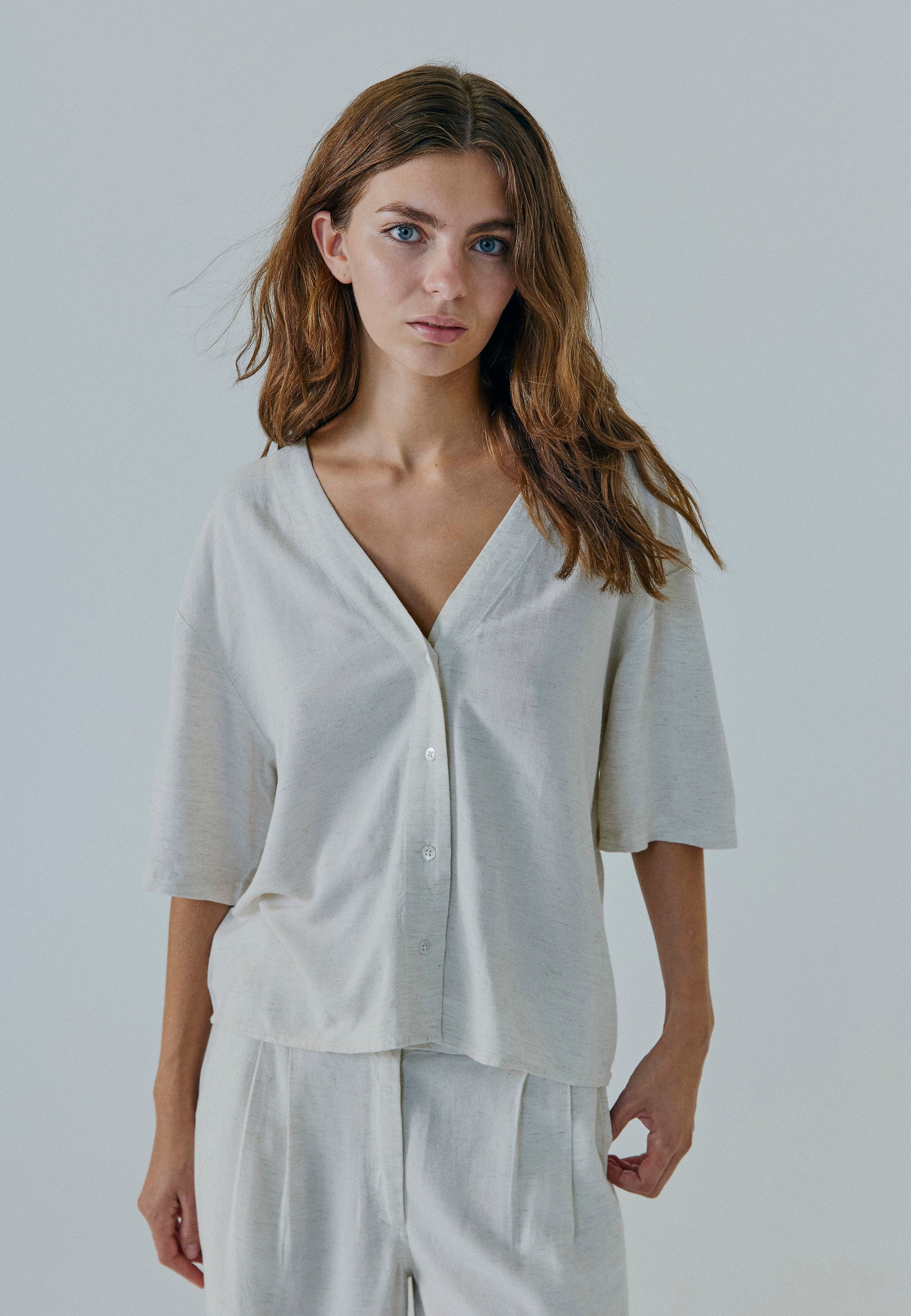 NORR Linne shirt Shirts Beige